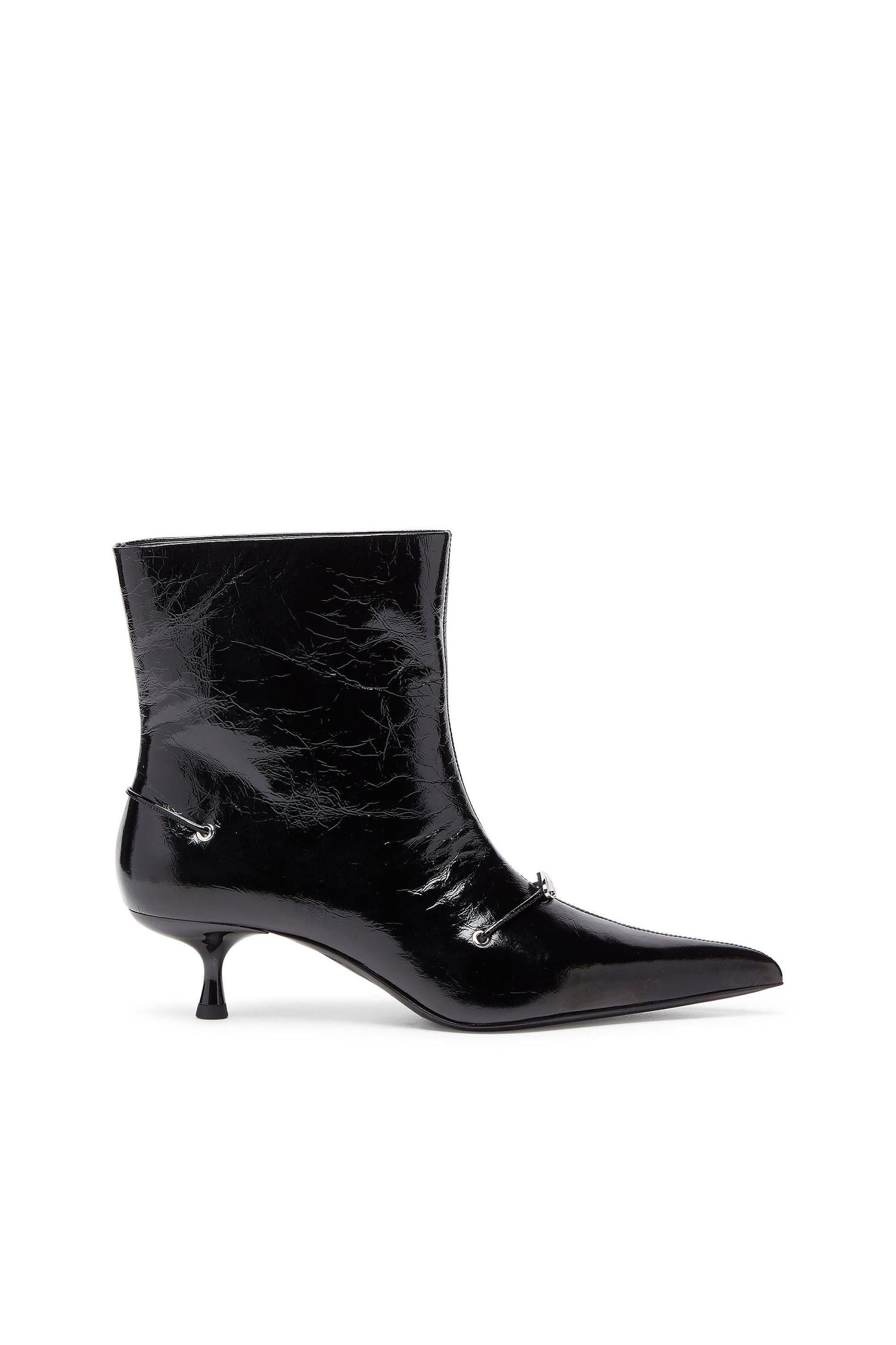 Diesel - D-Ten & Half - Ankle boots in naplak leather - Ankle Boots - Woman - Black