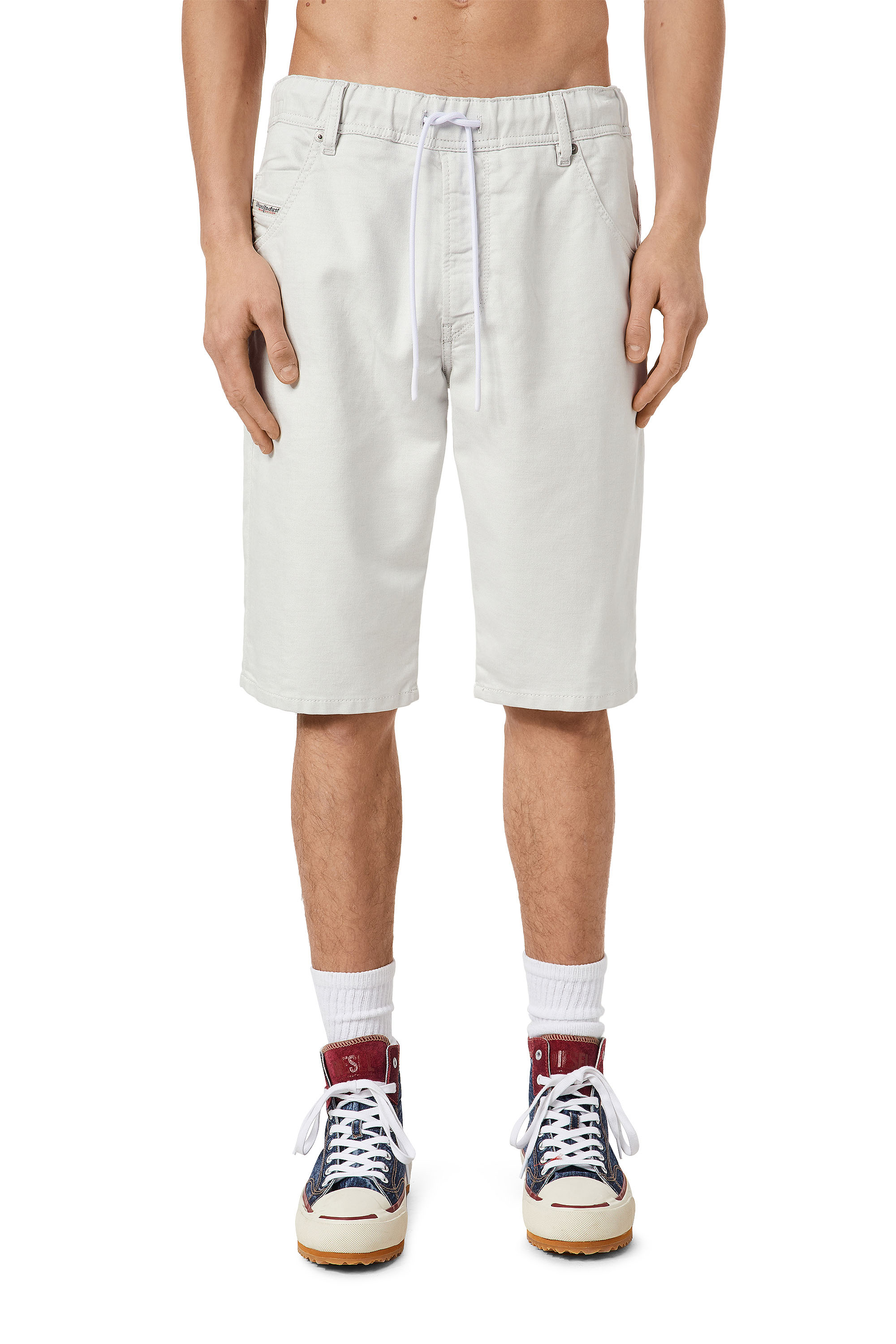 Diesel Shorts In Jogg Jeans In White