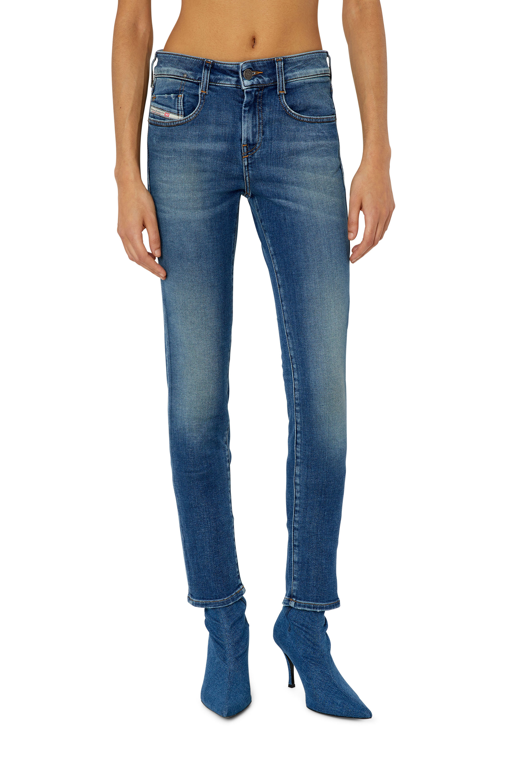 Diesel - Slim D-Ollies JoggJeans - Jeans - Donna - Blu