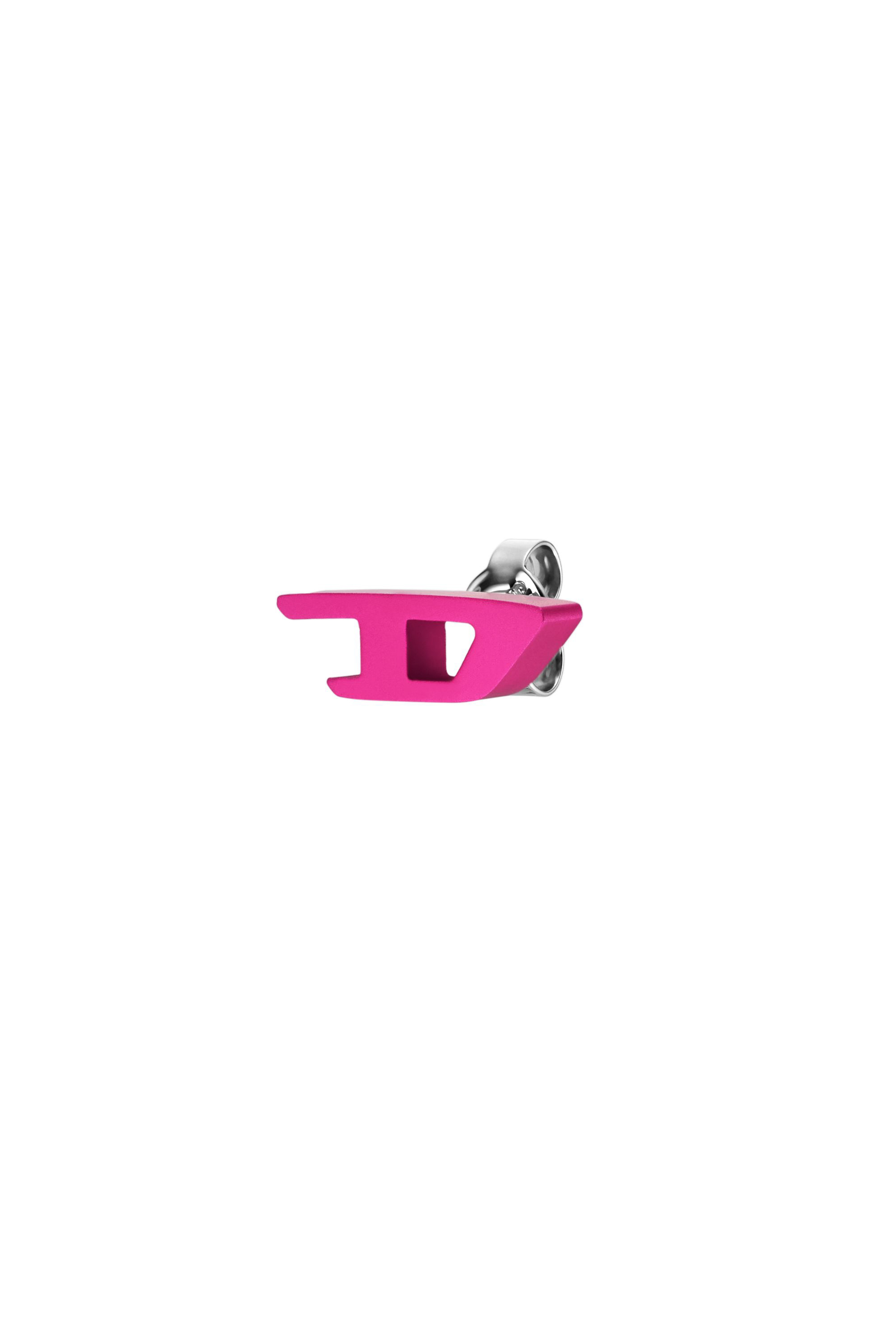 Diesel - Ohrstecker aus rosafarbenem Aluminium - Ohrringe - Unisex - Rosa