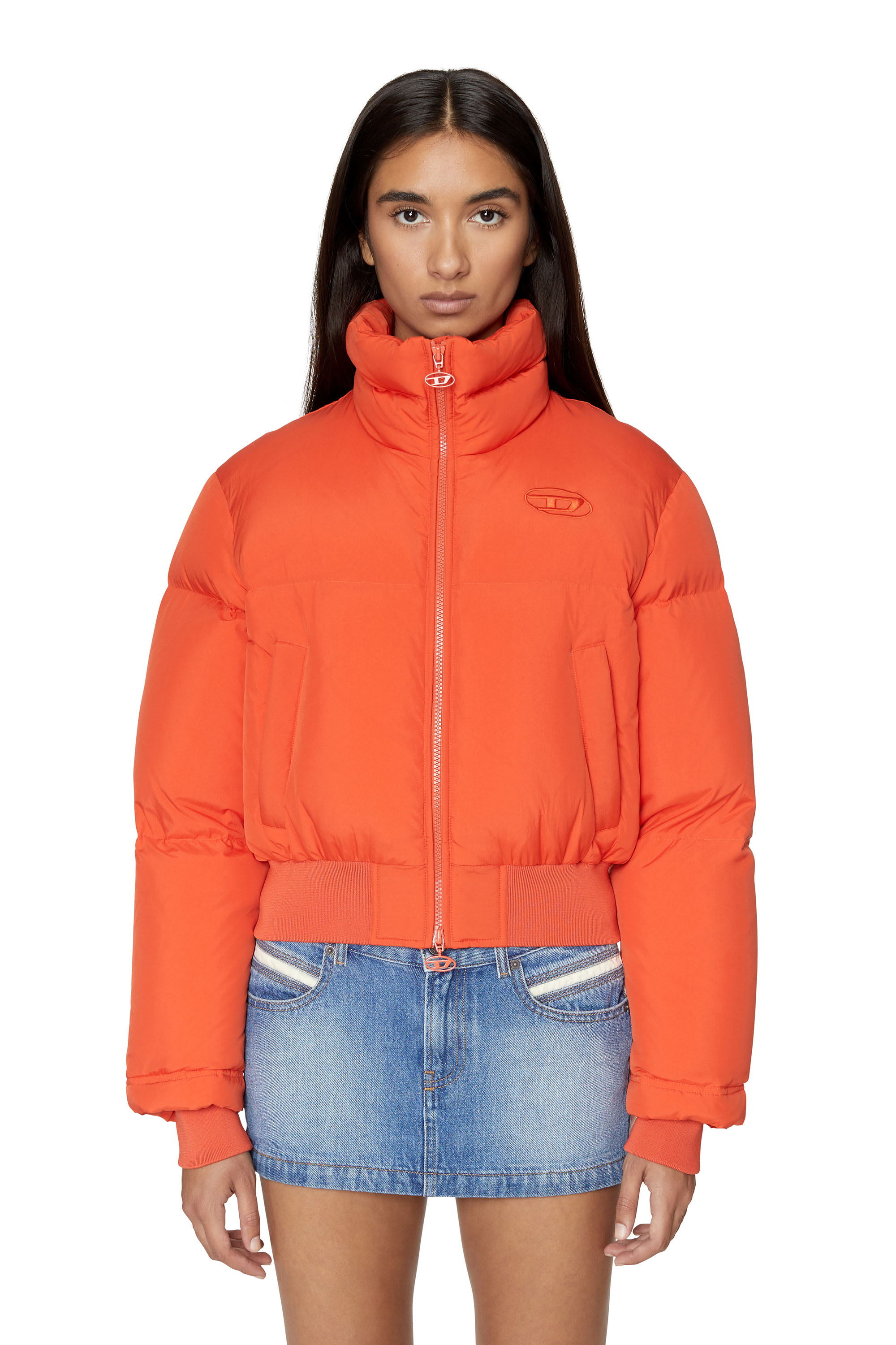 Diesel Down Puffer Jacket In Black | ModeSens