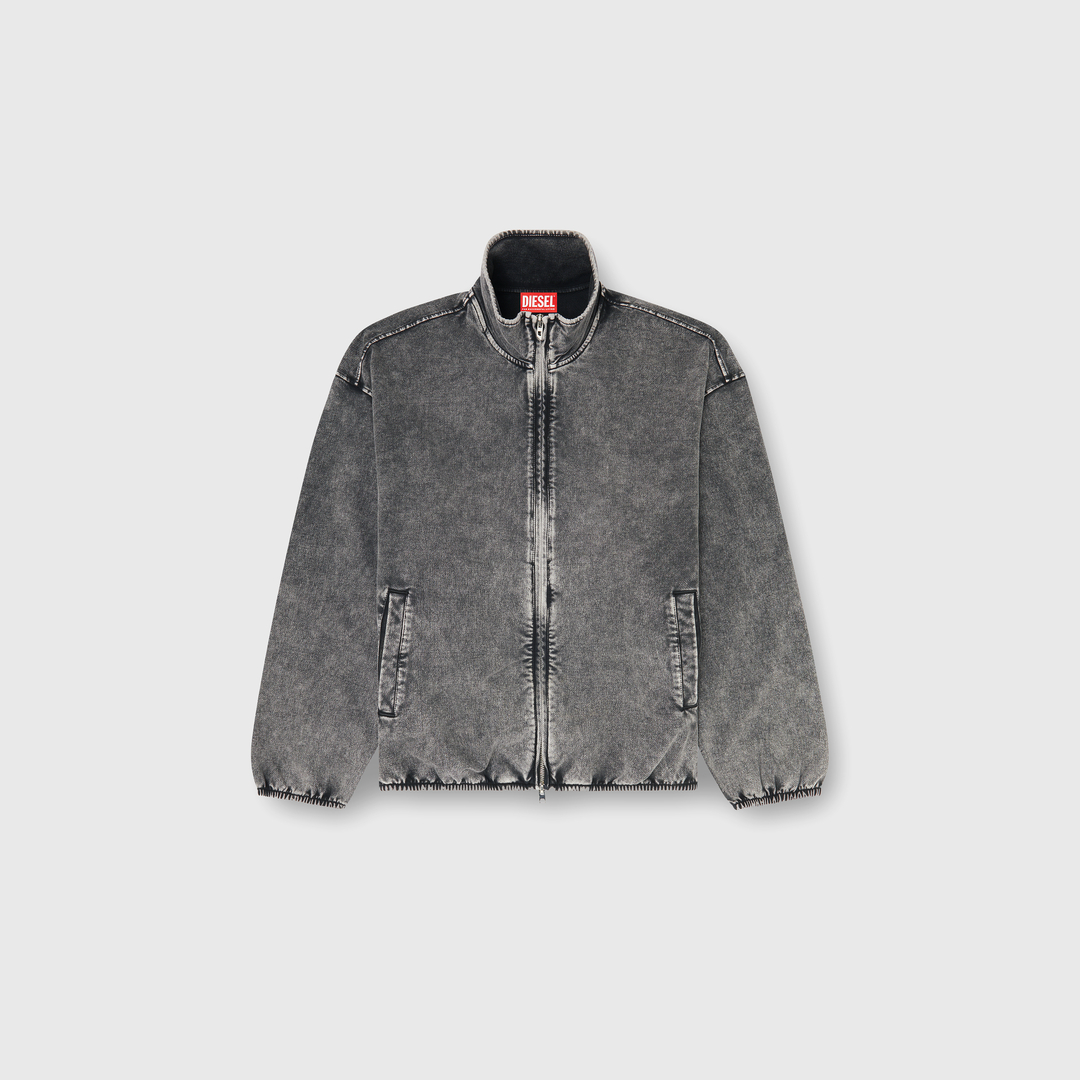 Diesel - Veste sweat effet denim - Vestes - Homme - Gris