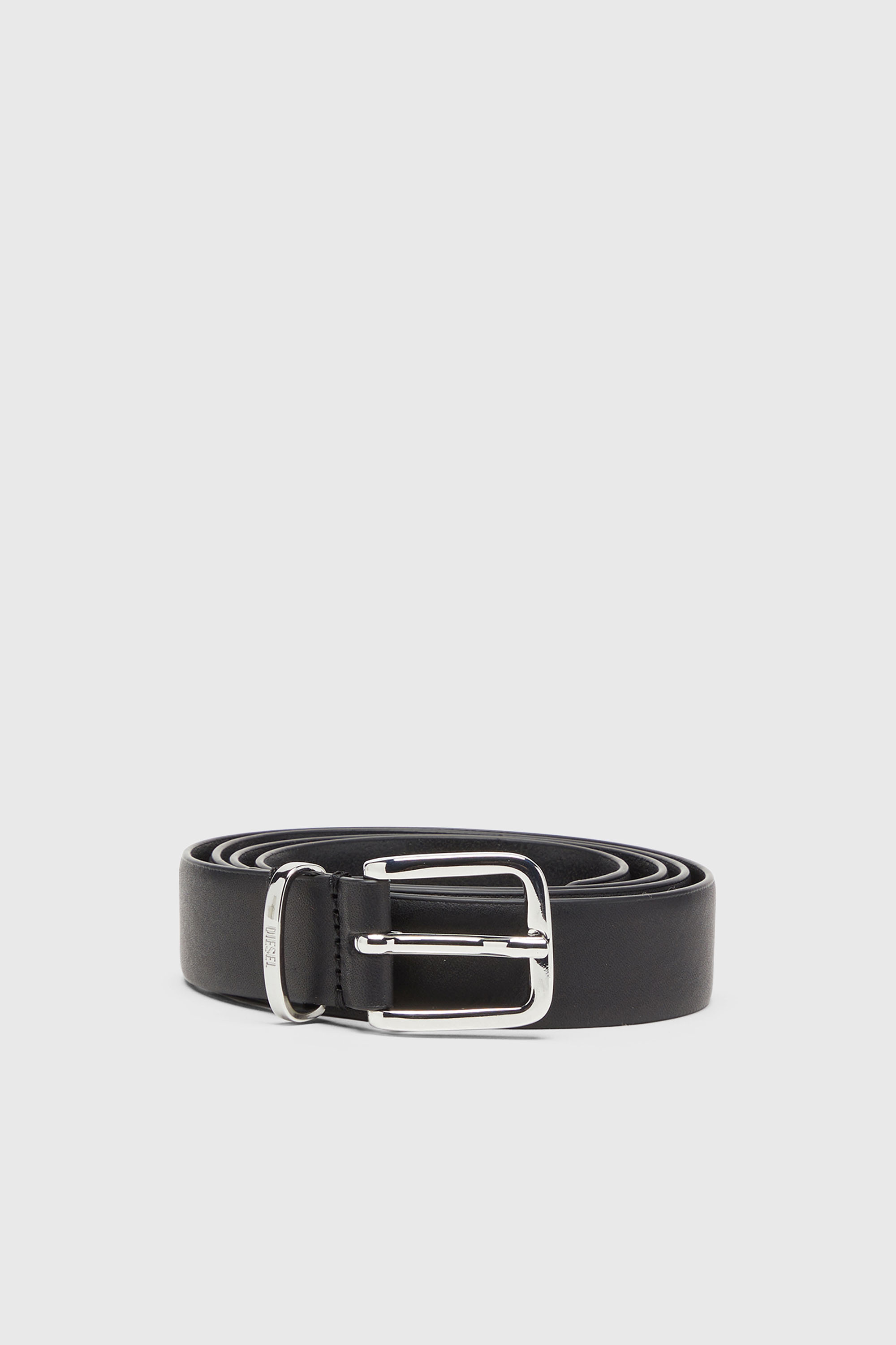 Diesel - 2.5cm leather belt - Belts - Woman - Black