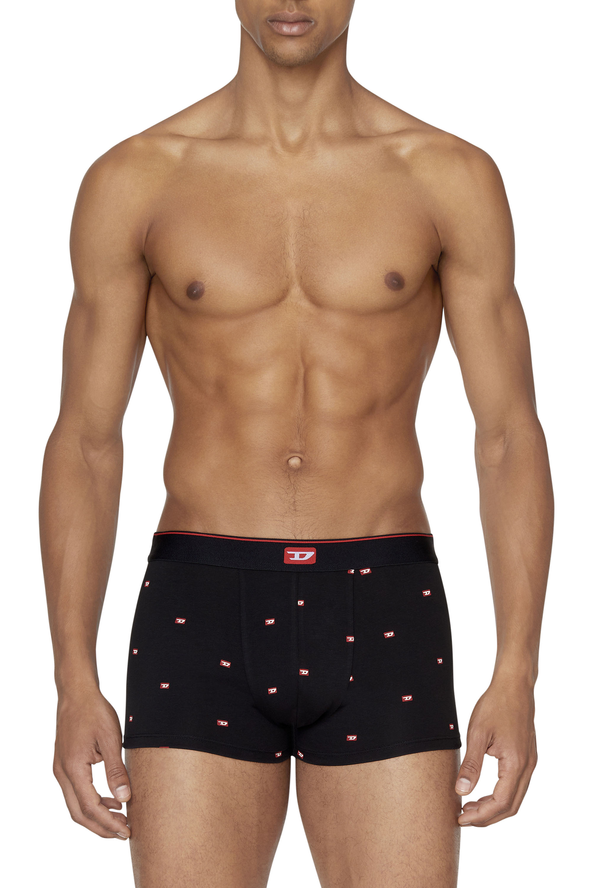 Diesel Three-pack Of Boxer Briefs With D Logo In Multi