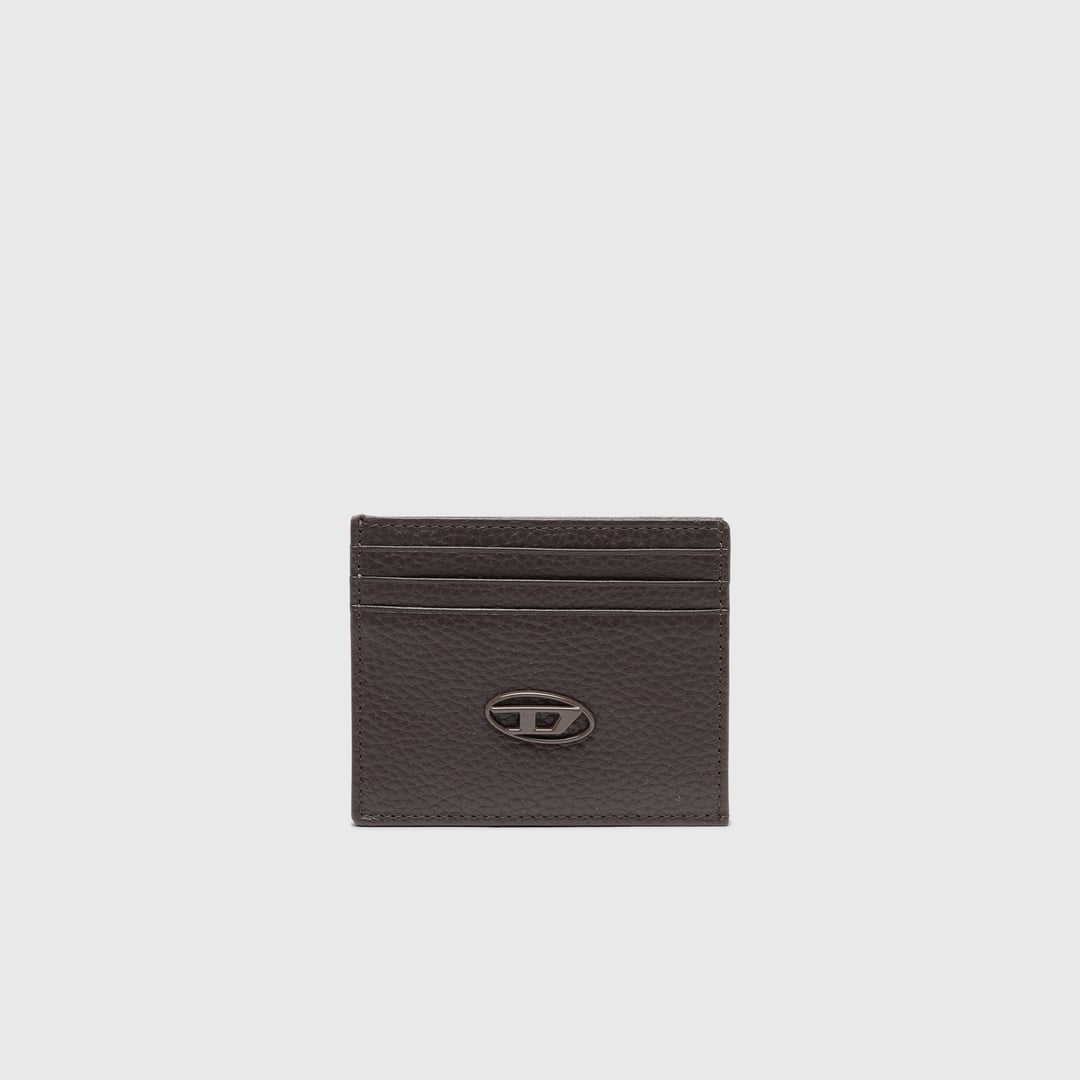 Diesel - Card case in grained leather - Card cases - Man - Brown