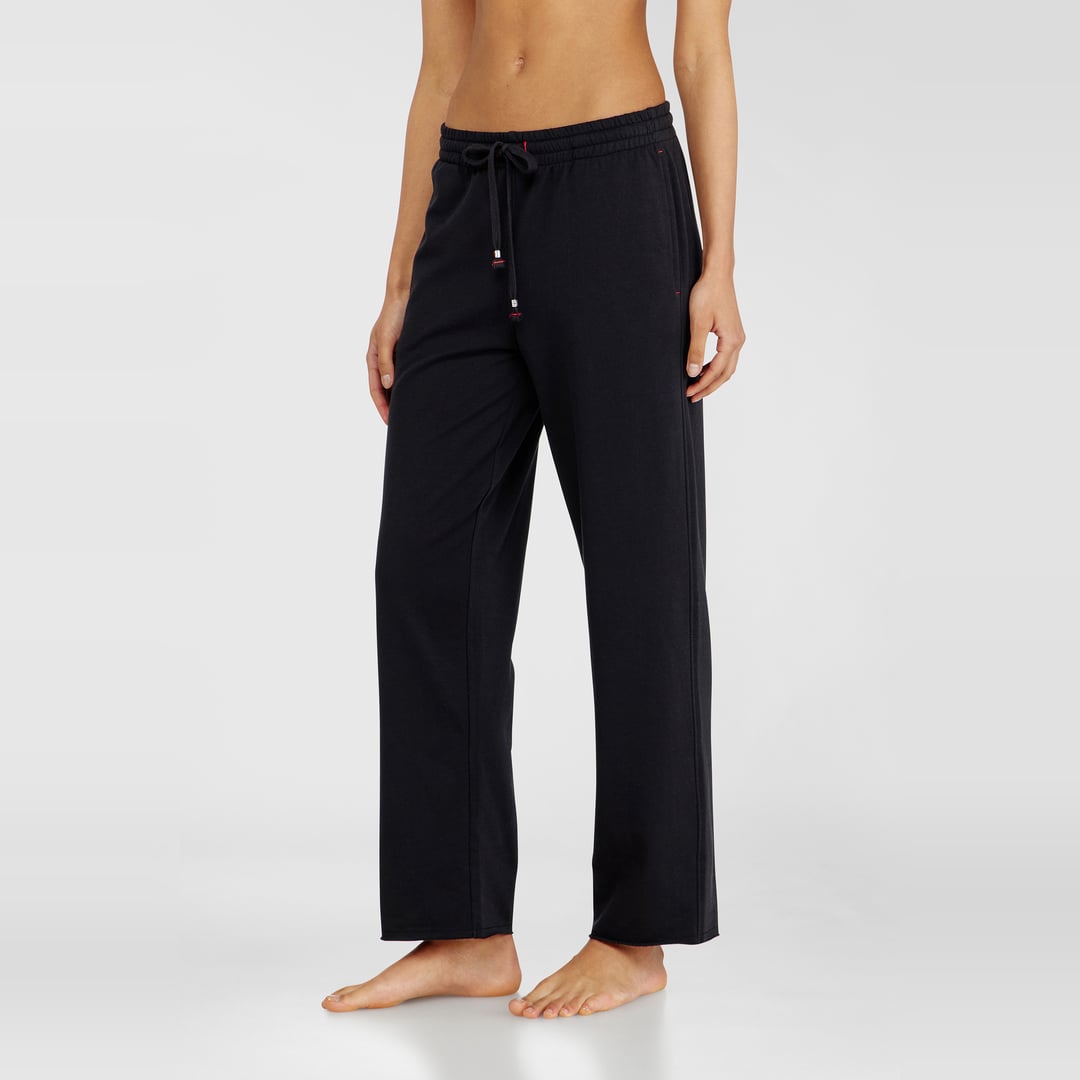 Diesel - Peached sweatpants with raw hems - Pants - Woman - Black