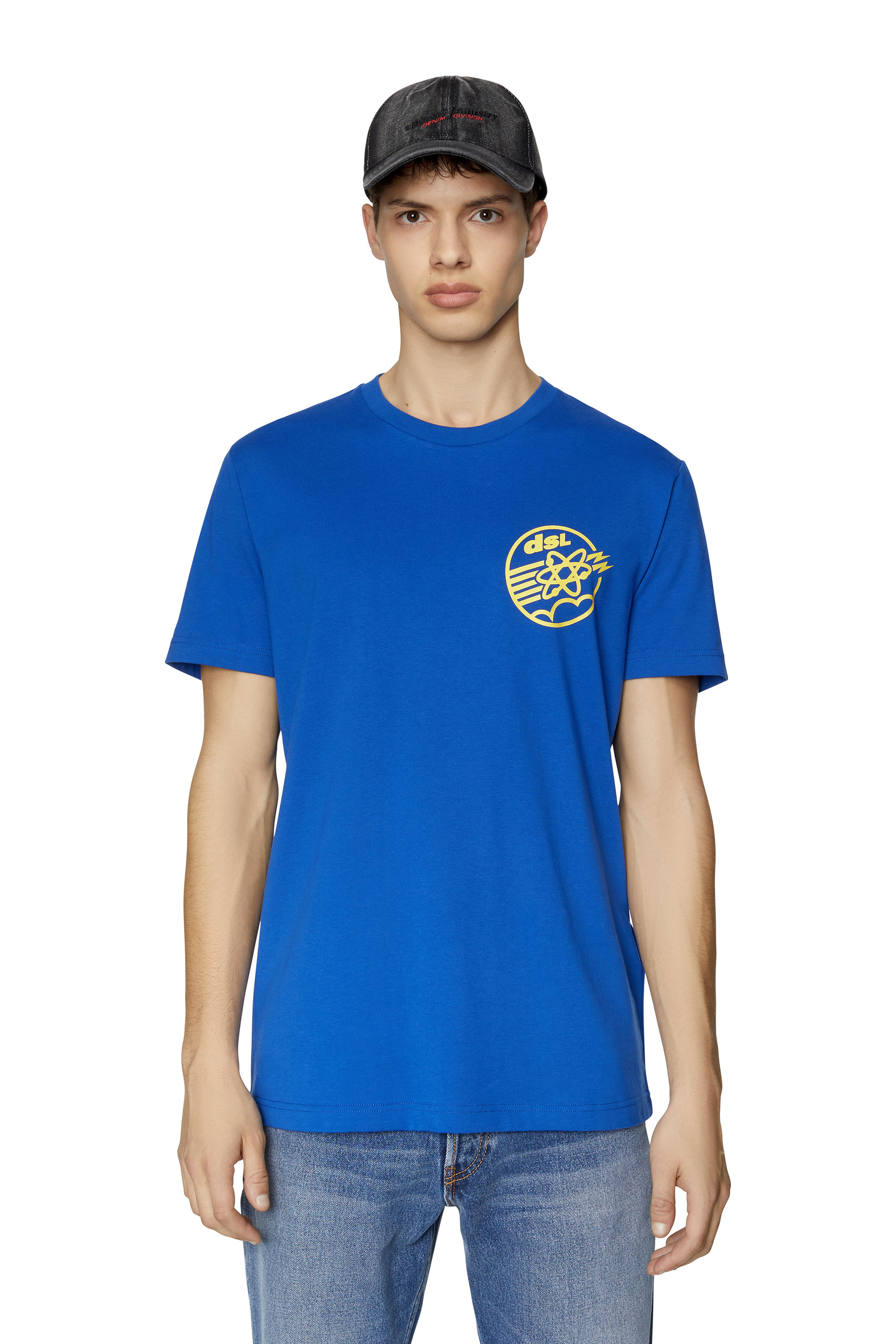 Diesel - T-shirt con stampa Diesel Megahertz - T-Shirts - Uomo - Blu
