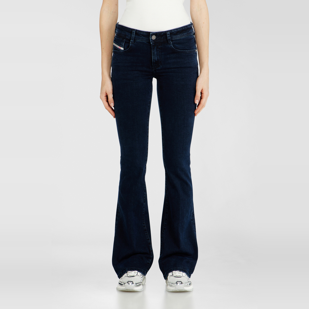 Diesel Jeans Bootcut Taille Basse 1969 D-Ebbey, Bleu foncé, Fermeture zippée
