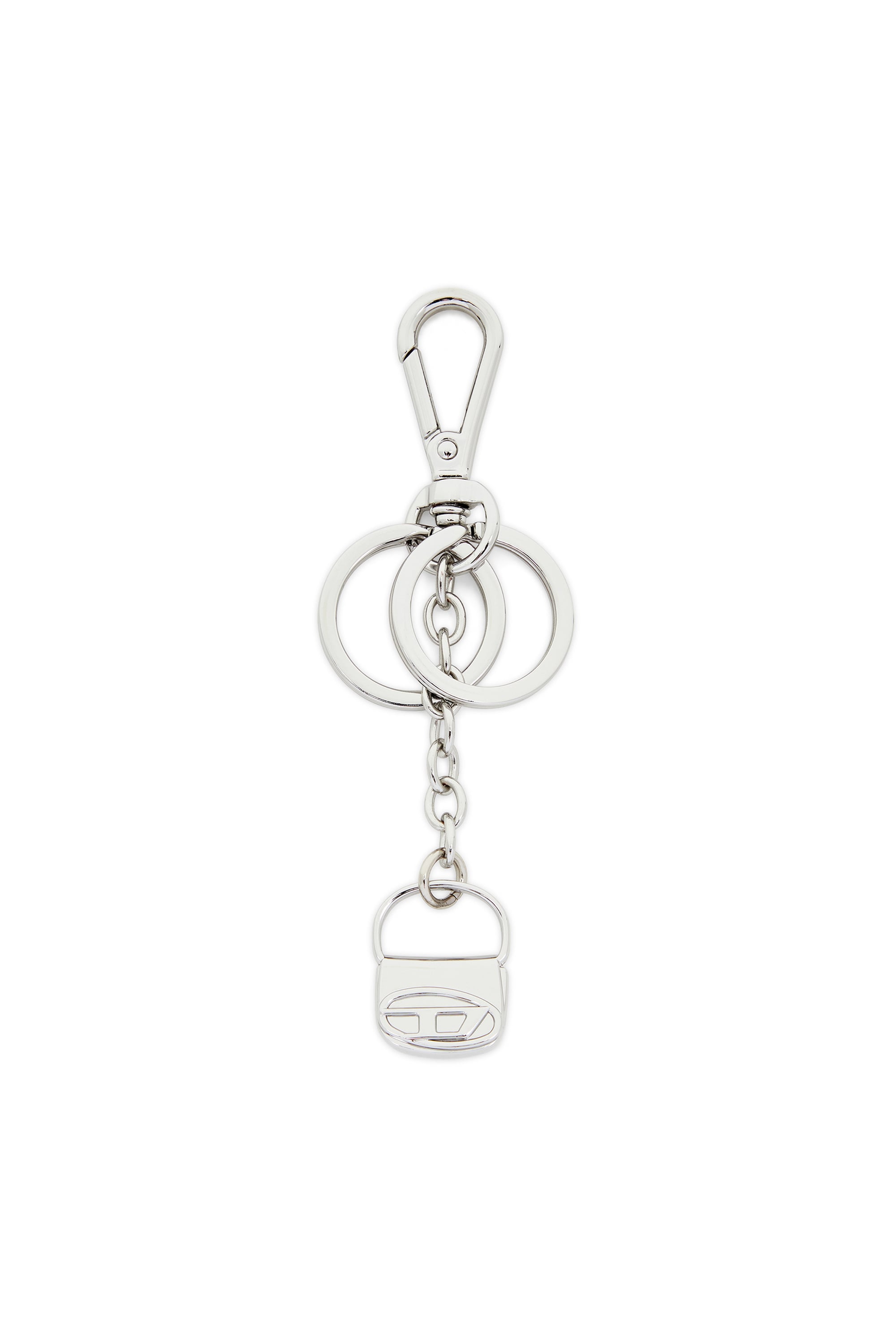 Diesel Women's Silver - Metal Keyring With 1Dr Bag Charm - Charms And Keyrings - Woman Uni