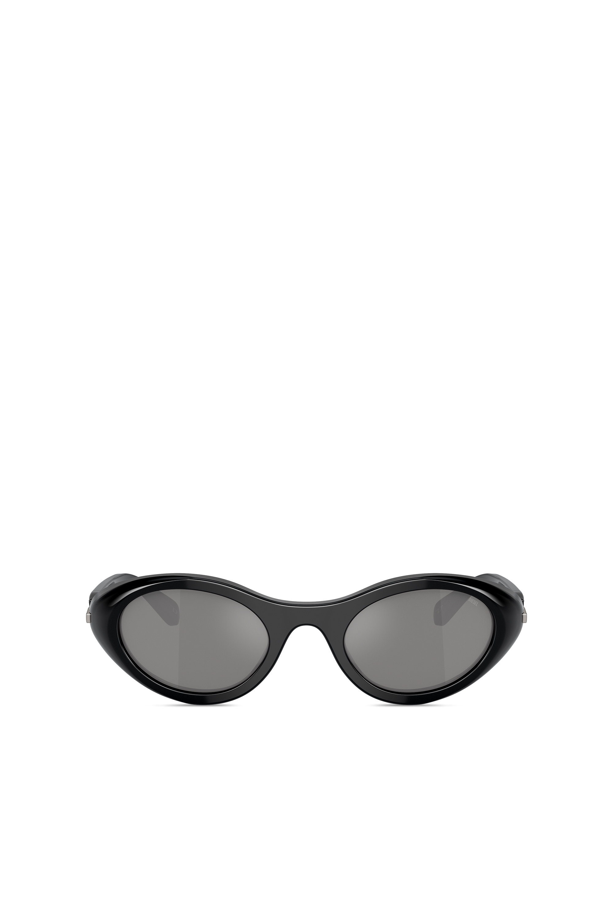 Shop Diesel Oval Shape Sunglasses In Acetate In Multicolor