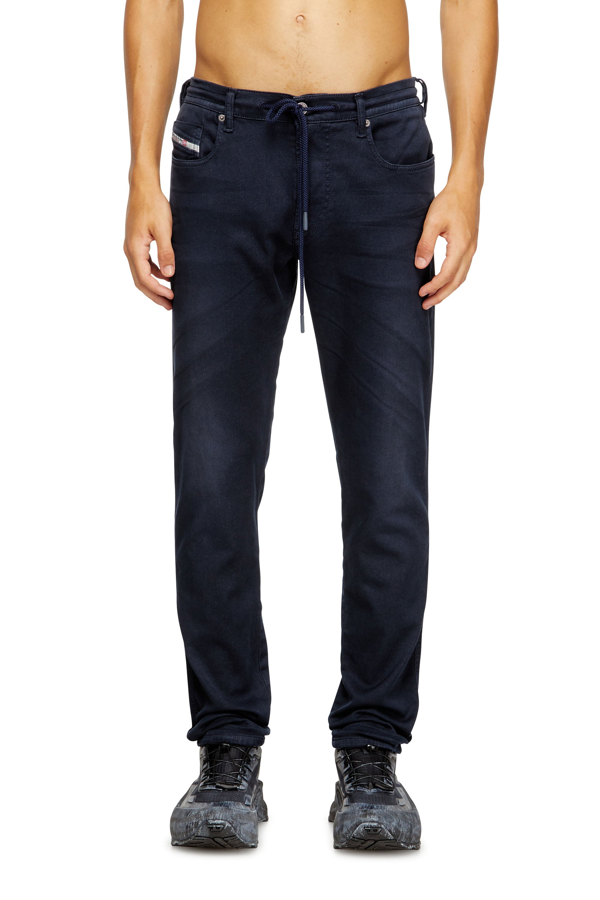 Diesel Herren Blau Slim Regular Waist 2062 D-Strukt Joggjeans, Farbig, Reißverschluss Größe 36