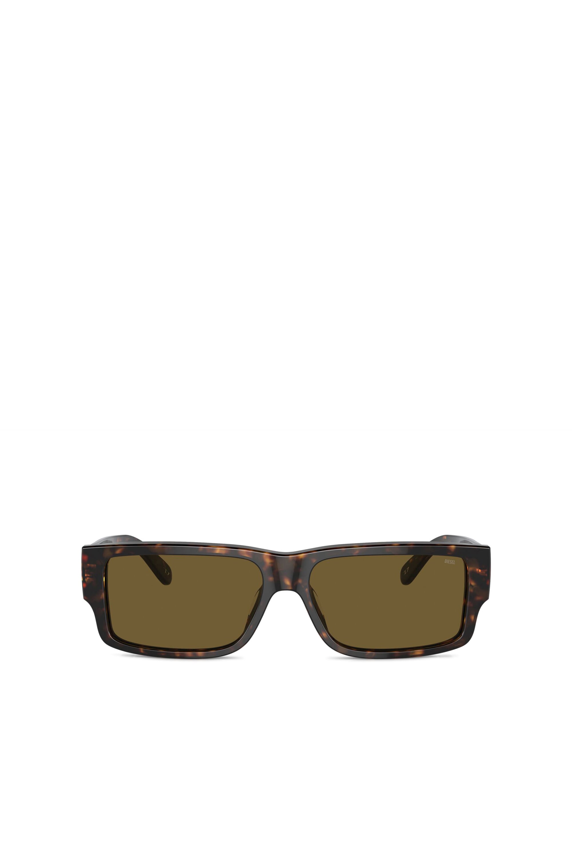Diesel - Rectangle sunglasses - Sunglasses - Man - Brown