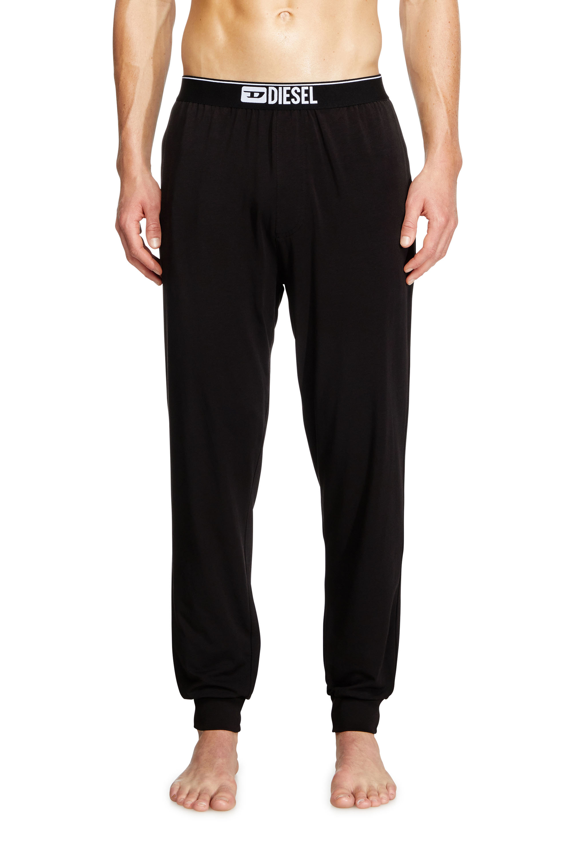 Diesel Homem Preto - Denim Division Sweatpants - Pants - Man Grande