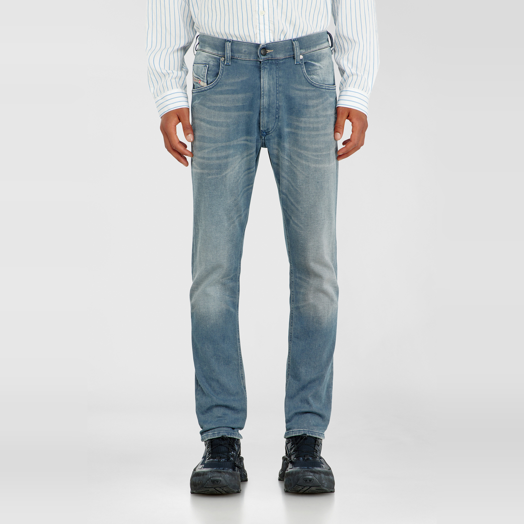 Diesel Regular Taille Moyenne 2032 D-Krooley-BW Joggjeans, Bleu clair, Taille élastiquée
