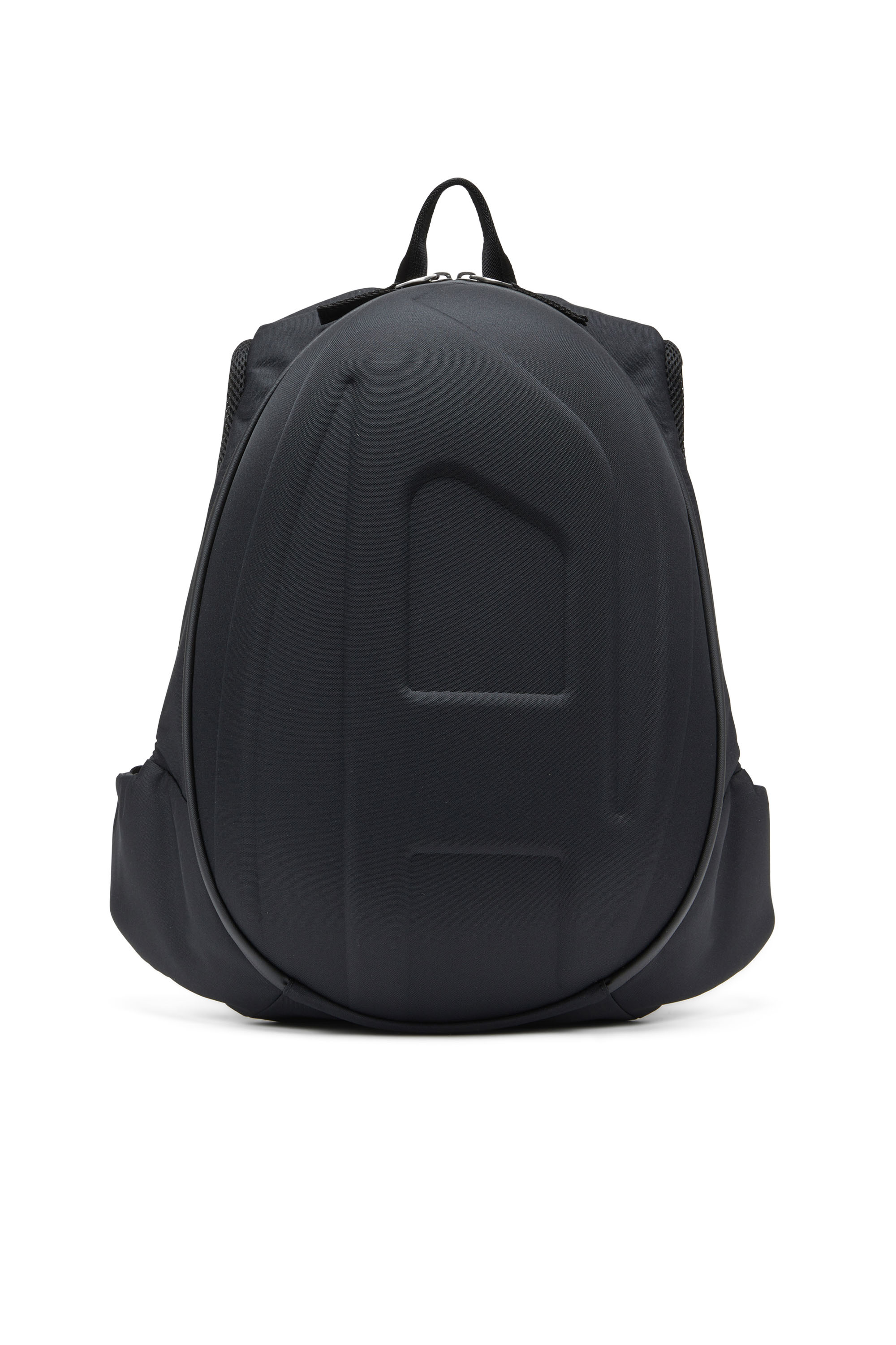 Diesel - 1DR-Pod Backpack - Sac à dos rigide avec logo Oval D - Sacs à dos - Homme - Noir