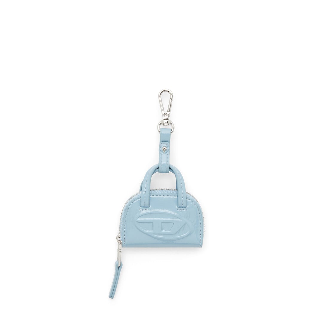 Diesel - Bag charm in glossy, crinkled naplak - Charms and Keyrings - Woman - Blue
