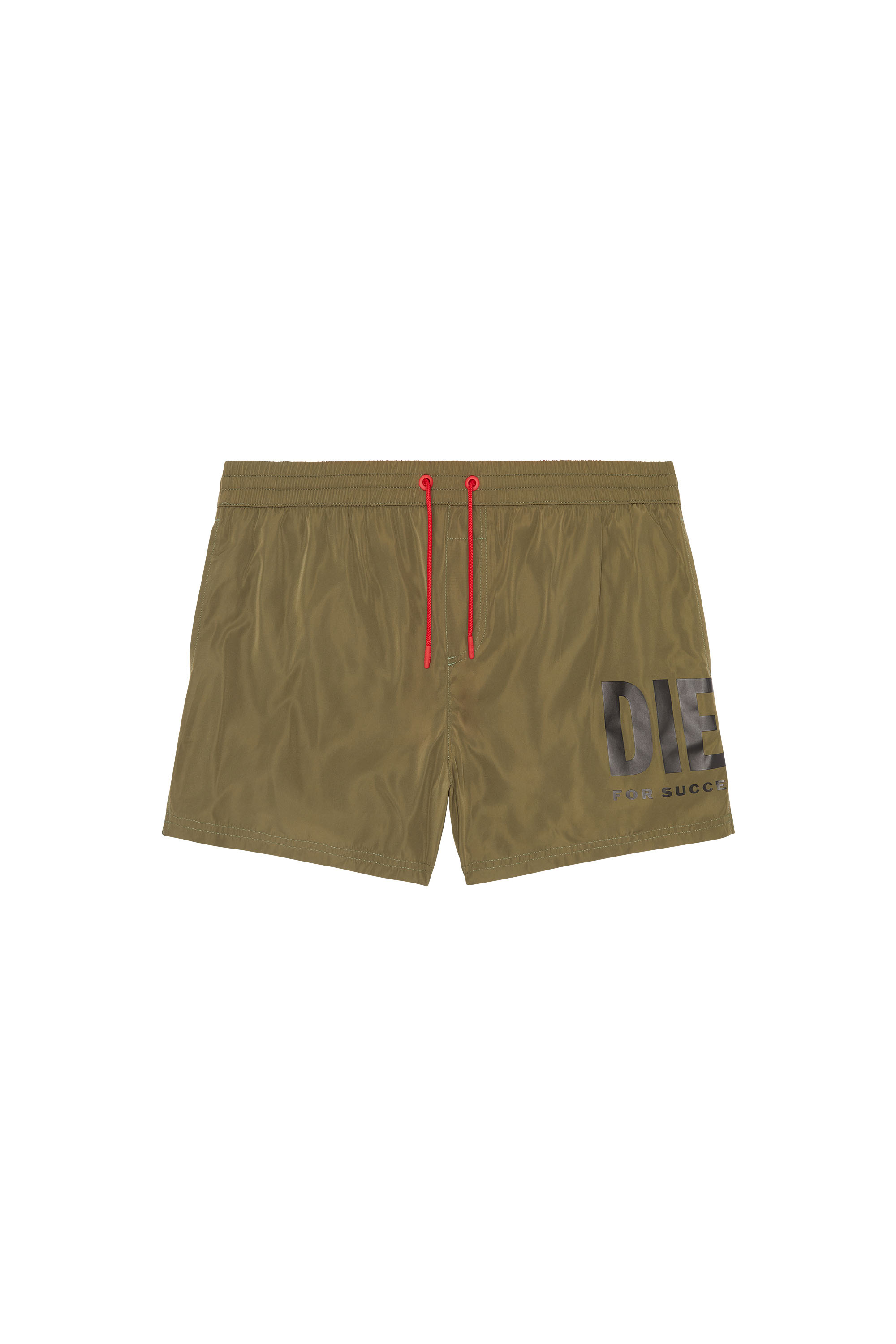 Diesel - Bade-Shorts mit großem Logo-Print - Badeshorts - Herren - Grün