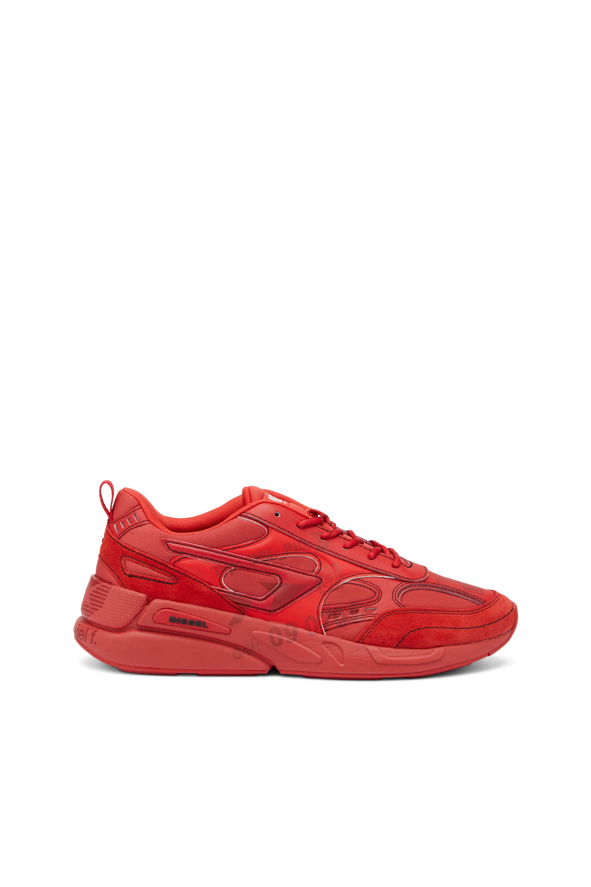 Diesel Logo-print Low-top Sneakers In Red