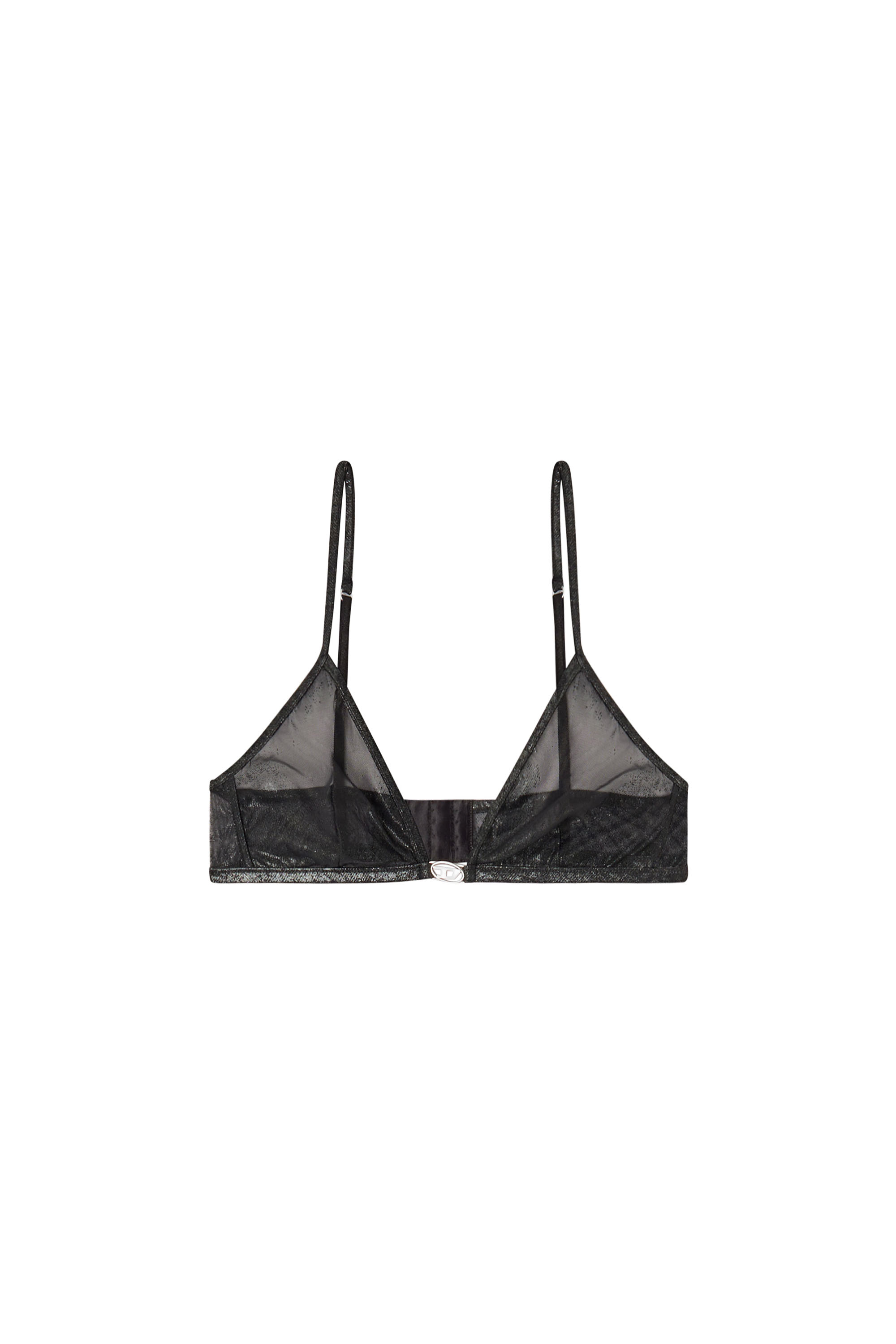 Diesel - LUNA-GFT, Woman's Triangle nylon bra in Black - 4