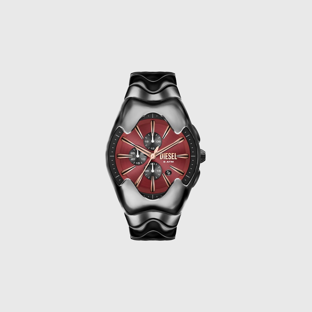 Diesel - Mercurial gunmetal stainless steel watch - Timeframes - Man - Black