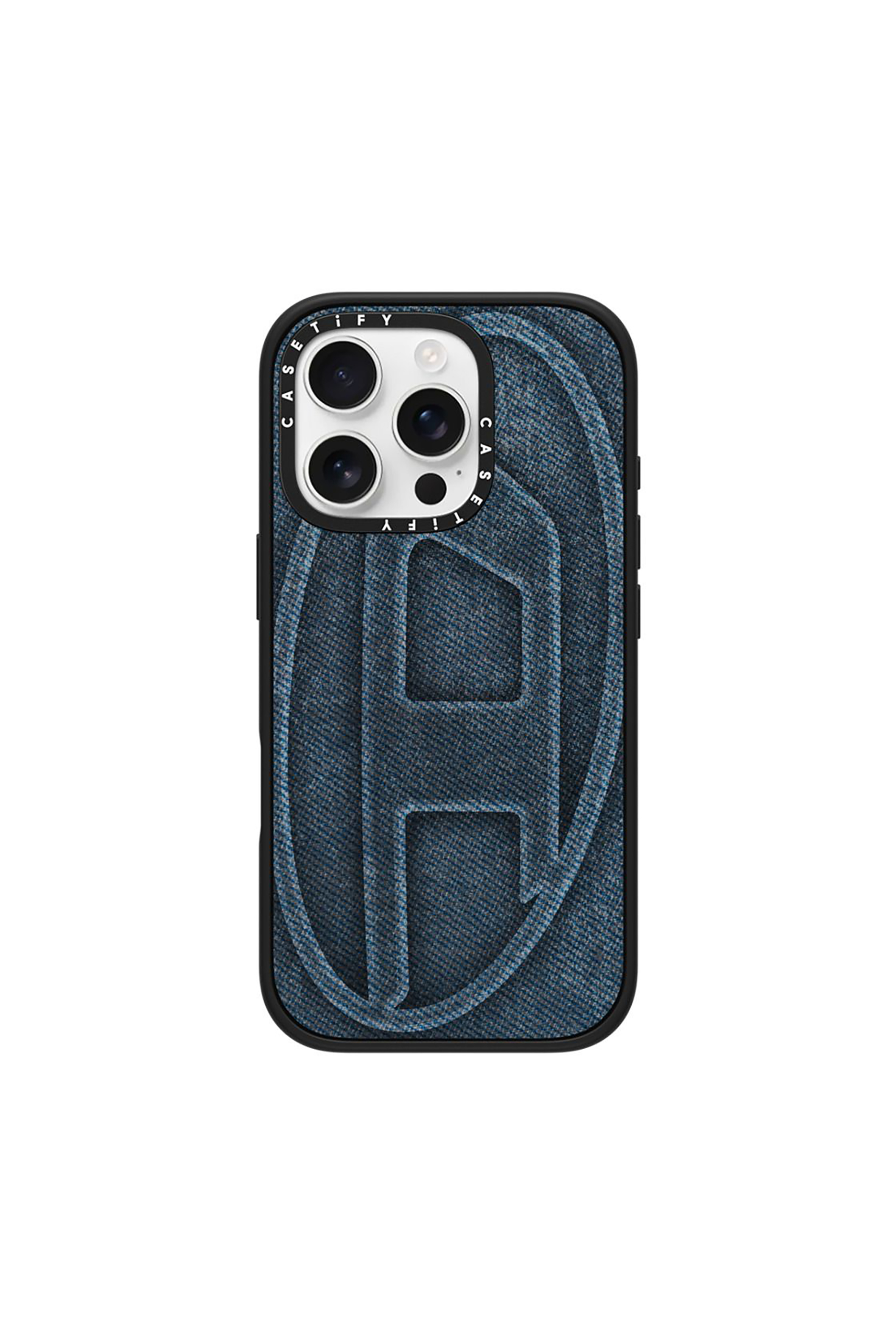 Diesel Blu Unisex - Custodia Oval D Impact Per Iphone Pro - Cover Taglia 16