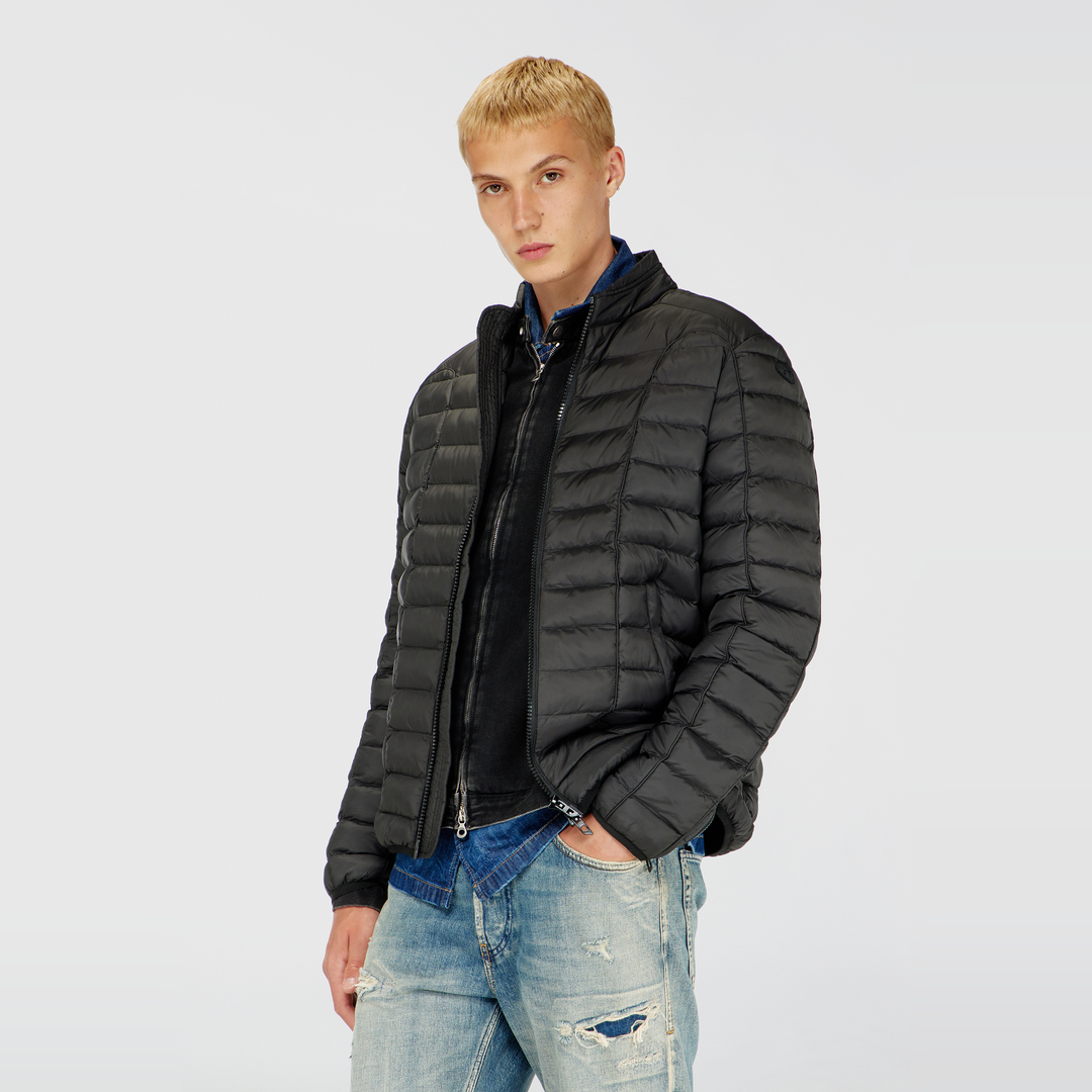 Diesel Uomo Nero Giacca Imbottita W-Pilot - Immagine 2