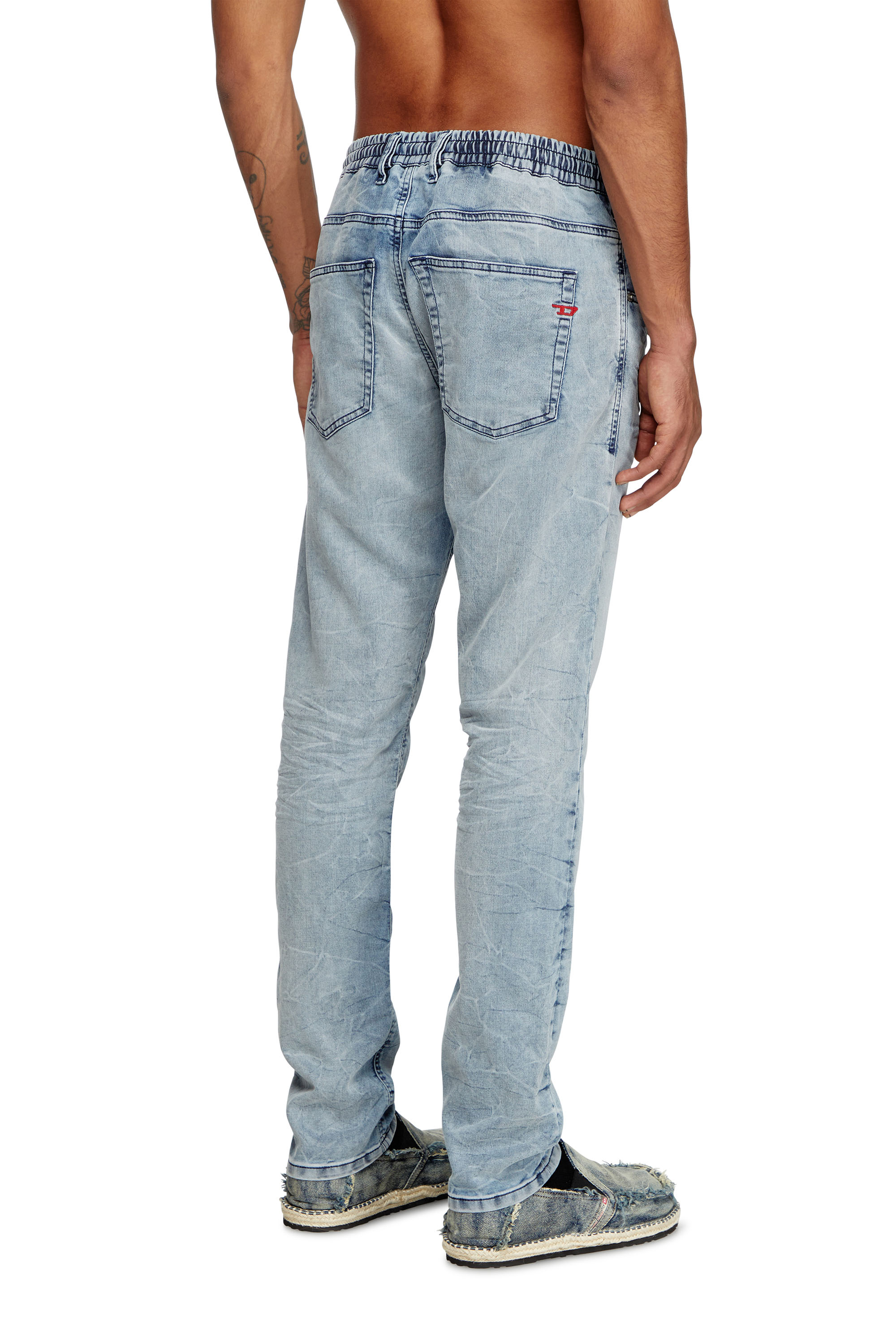 Diesel - Man's Regular 2032 D-Krooley Joggjeans® 068PK, Light Blue - 4