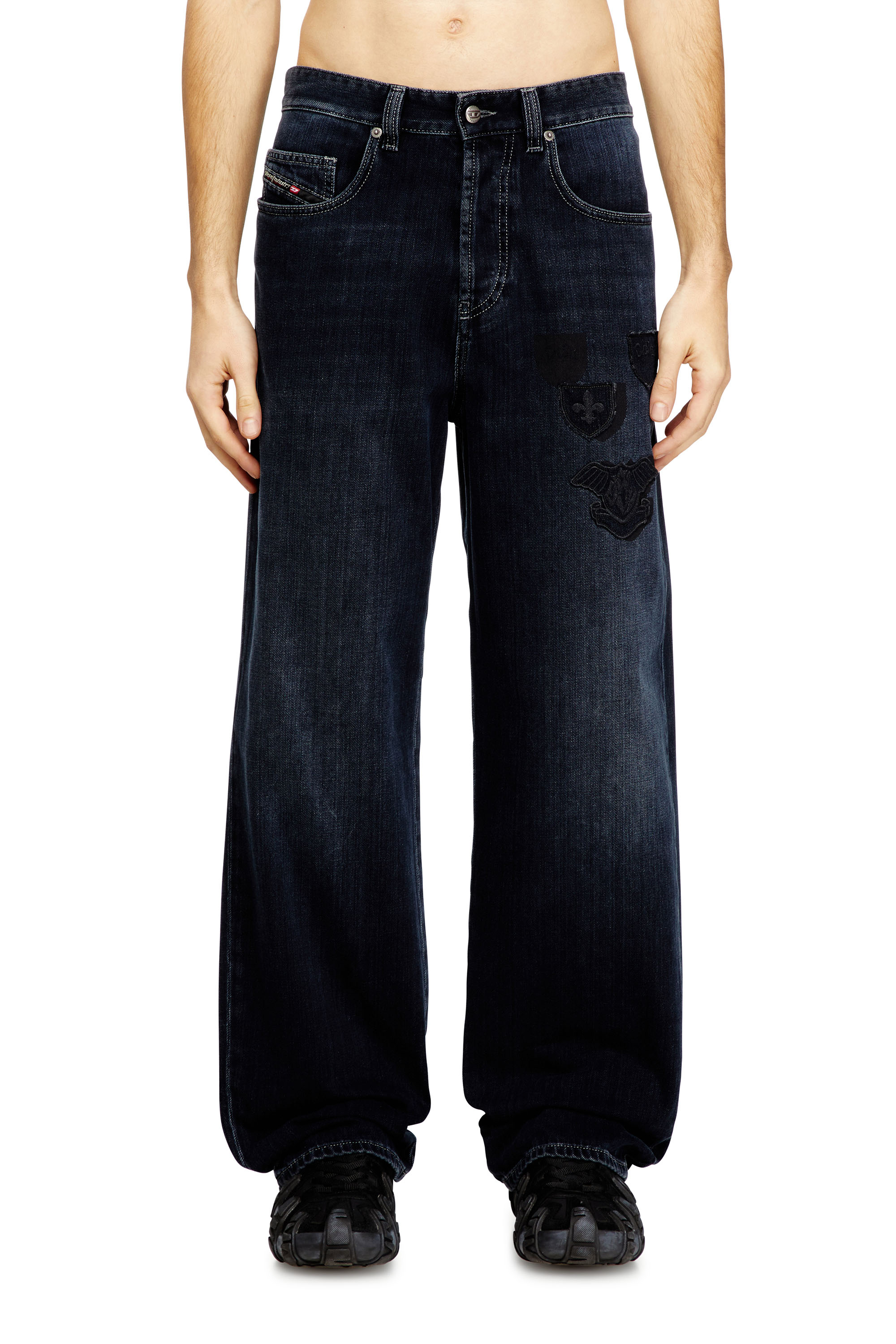 Diesel Homem Azul - Relaxed Jeans Low Waist 2001 D-Macro - Jeans - Man Tamanho 29