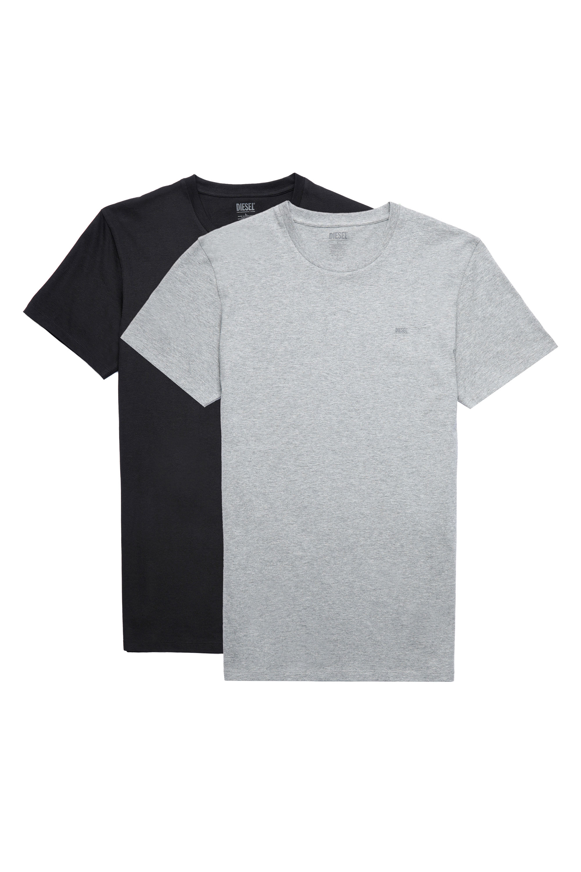 Diesel - Set di due T-shirt con logo stampato - Tops - Uomo - Multicolor