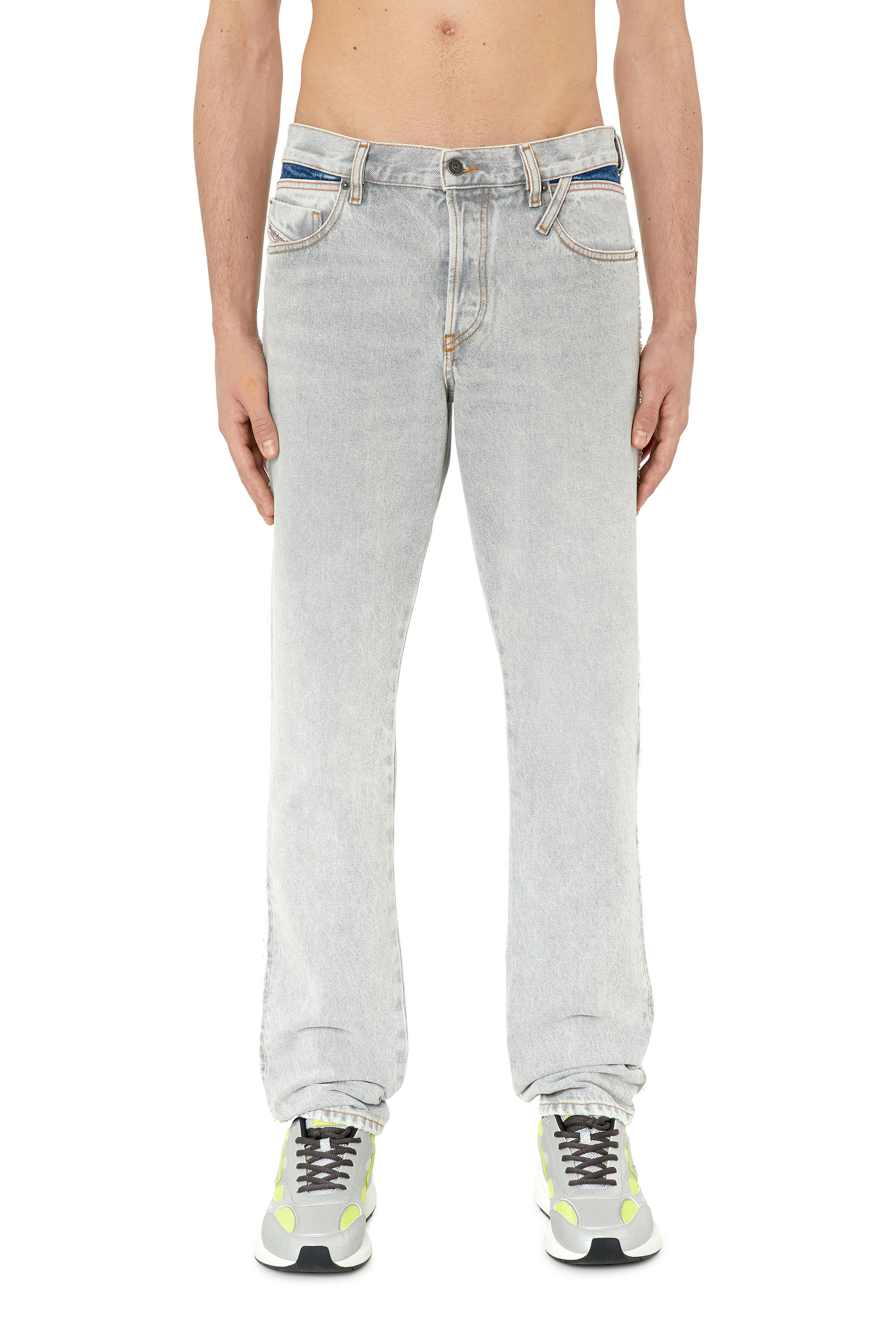 Diesel Straight Jeans In Grey