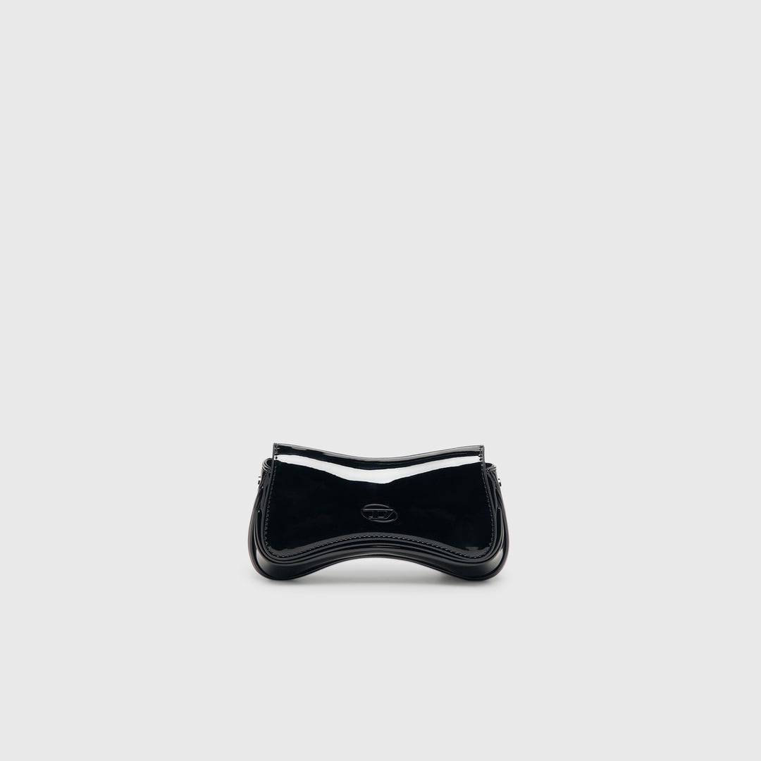 Diesel - Play-Small crossbody bag glossy - Crossbody Bags - Woman - Black