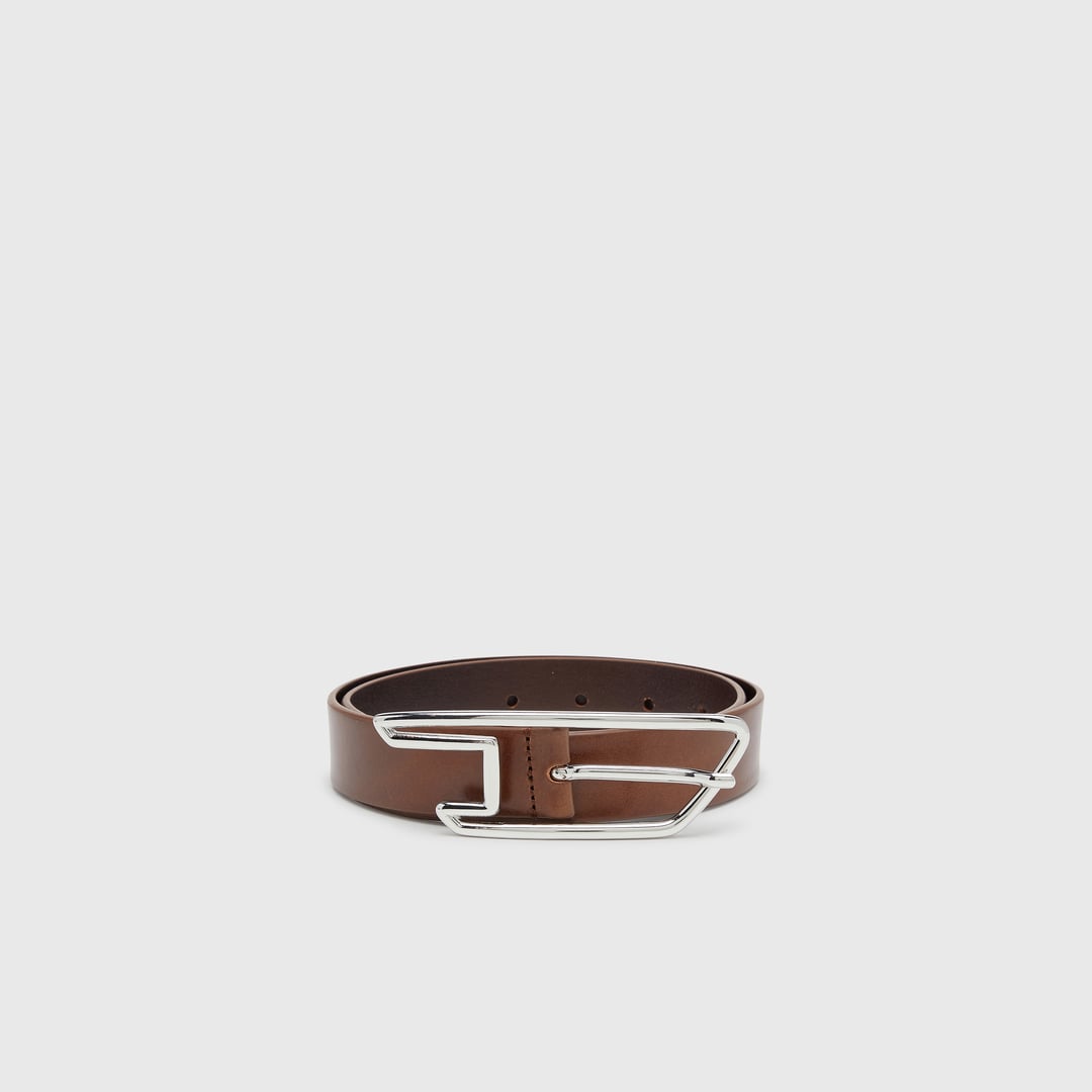 Diesel - Ceinture 3 cm en cuir pull-up - Ceintures - Femme - Marron