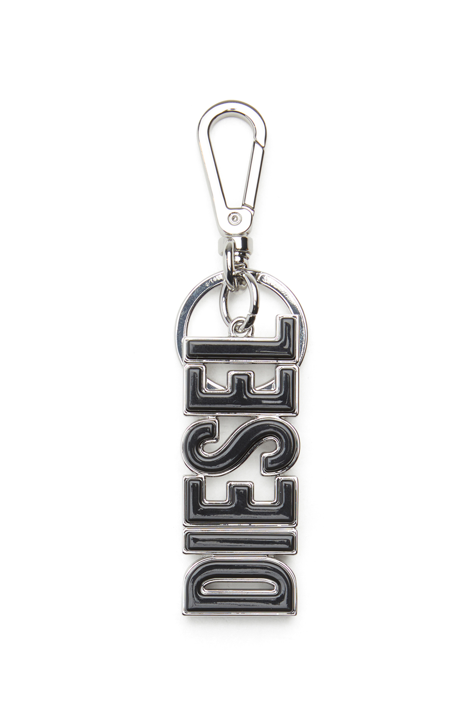 Diesel Men's Black - Metal And Resin Keyring - Charms And Keyrings - Man Uni