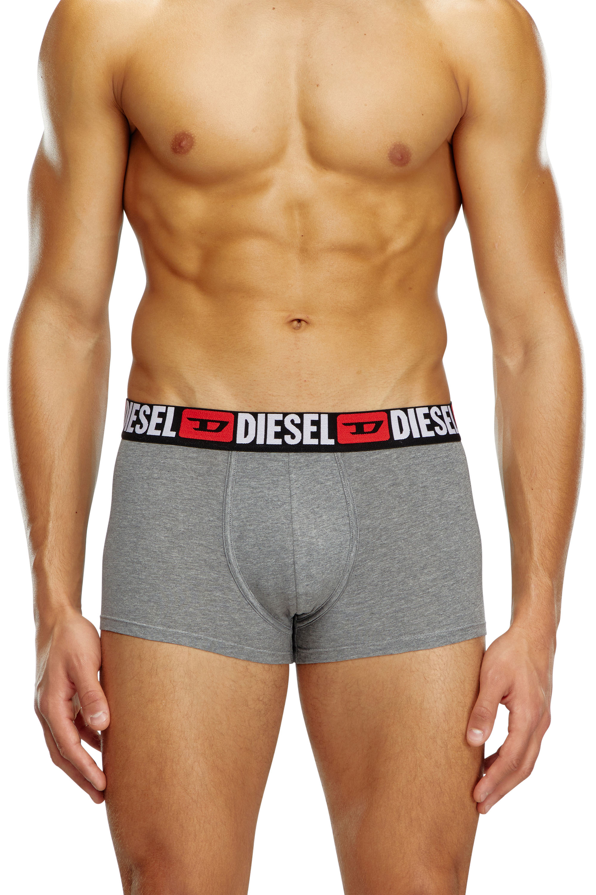 Diesel Three-pack Of All-over Logo Waist Boxers In Multicolor