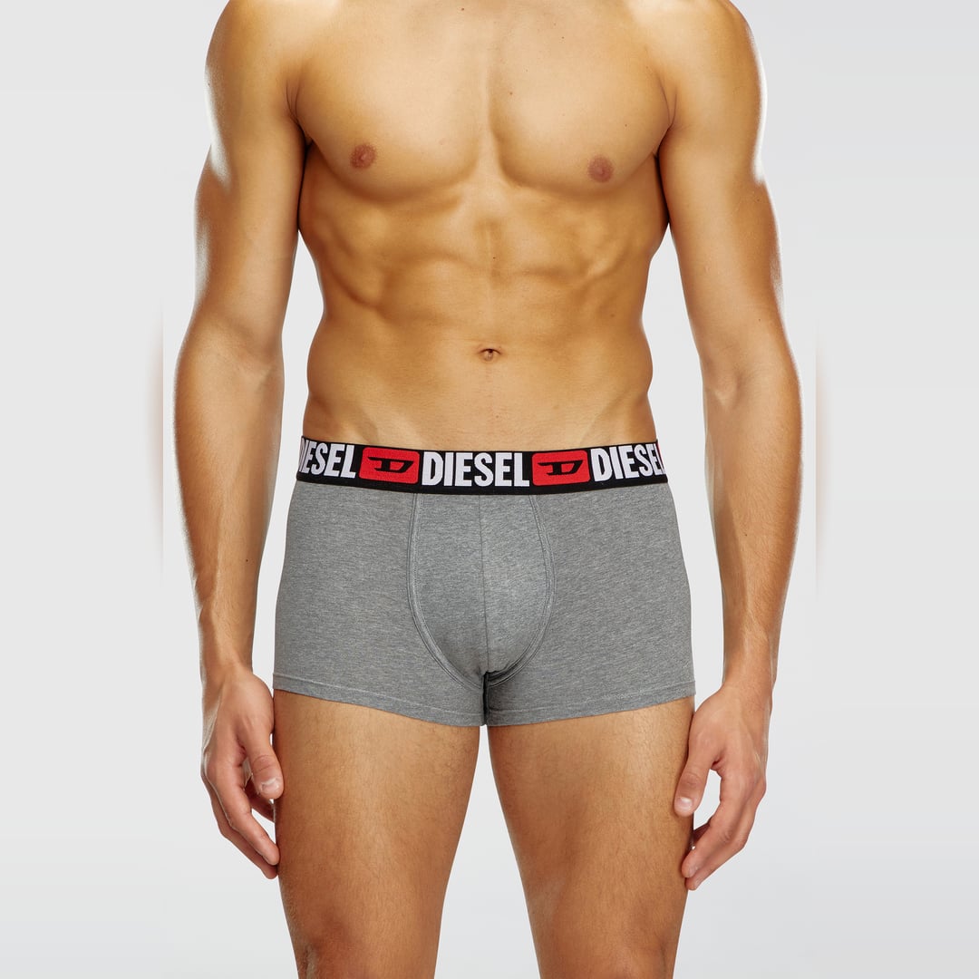 Diesel - Three-pack of all-over logo waist boxers - Trunks - Man - Multicolor