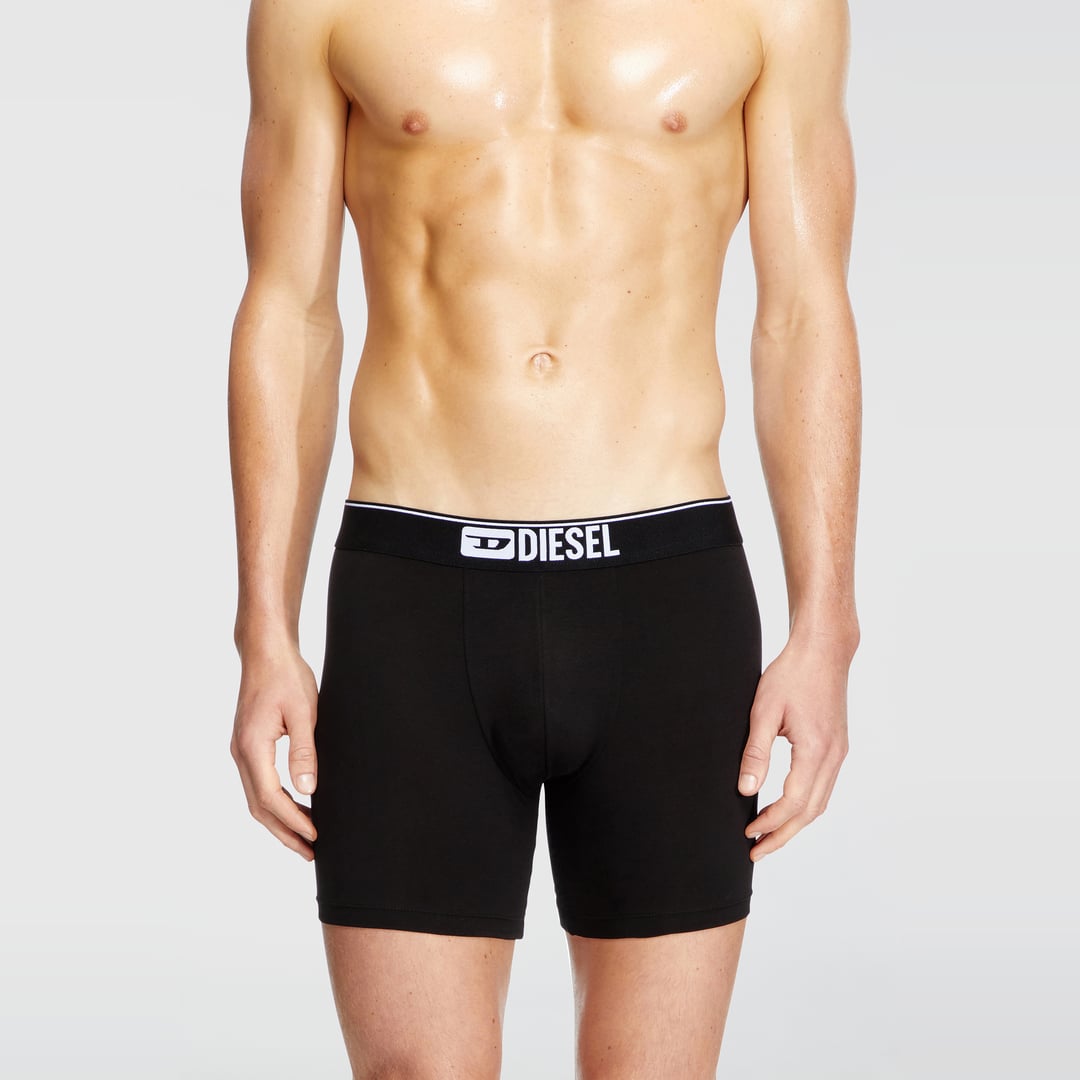 Diesel - Three-pack stretch cotton boxer briefs - Boxer briefs - Man - Black