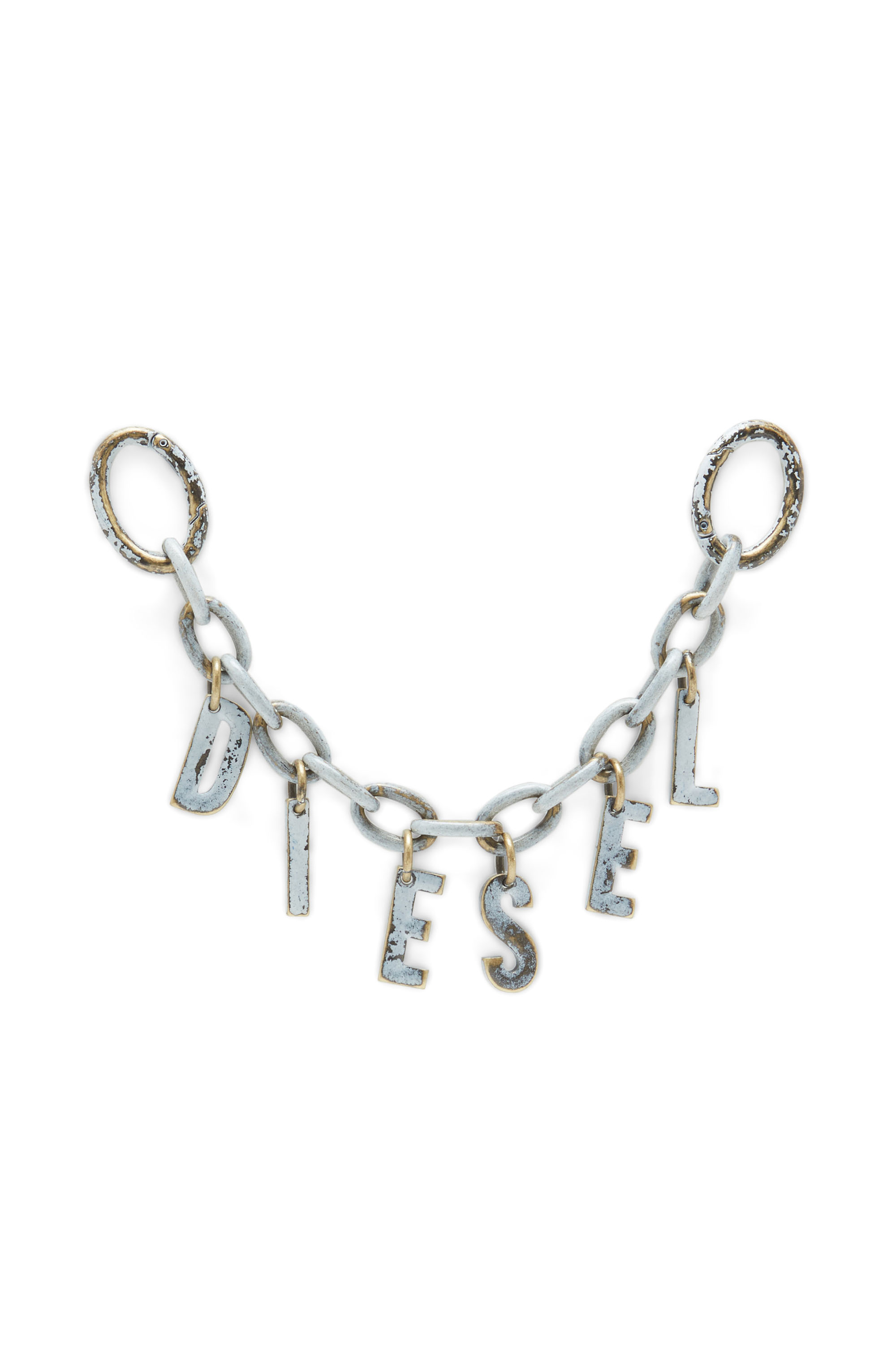 Diesel - Treated metal bag charm/charm bracelet - Bijoux and Gadgets - Woman - White