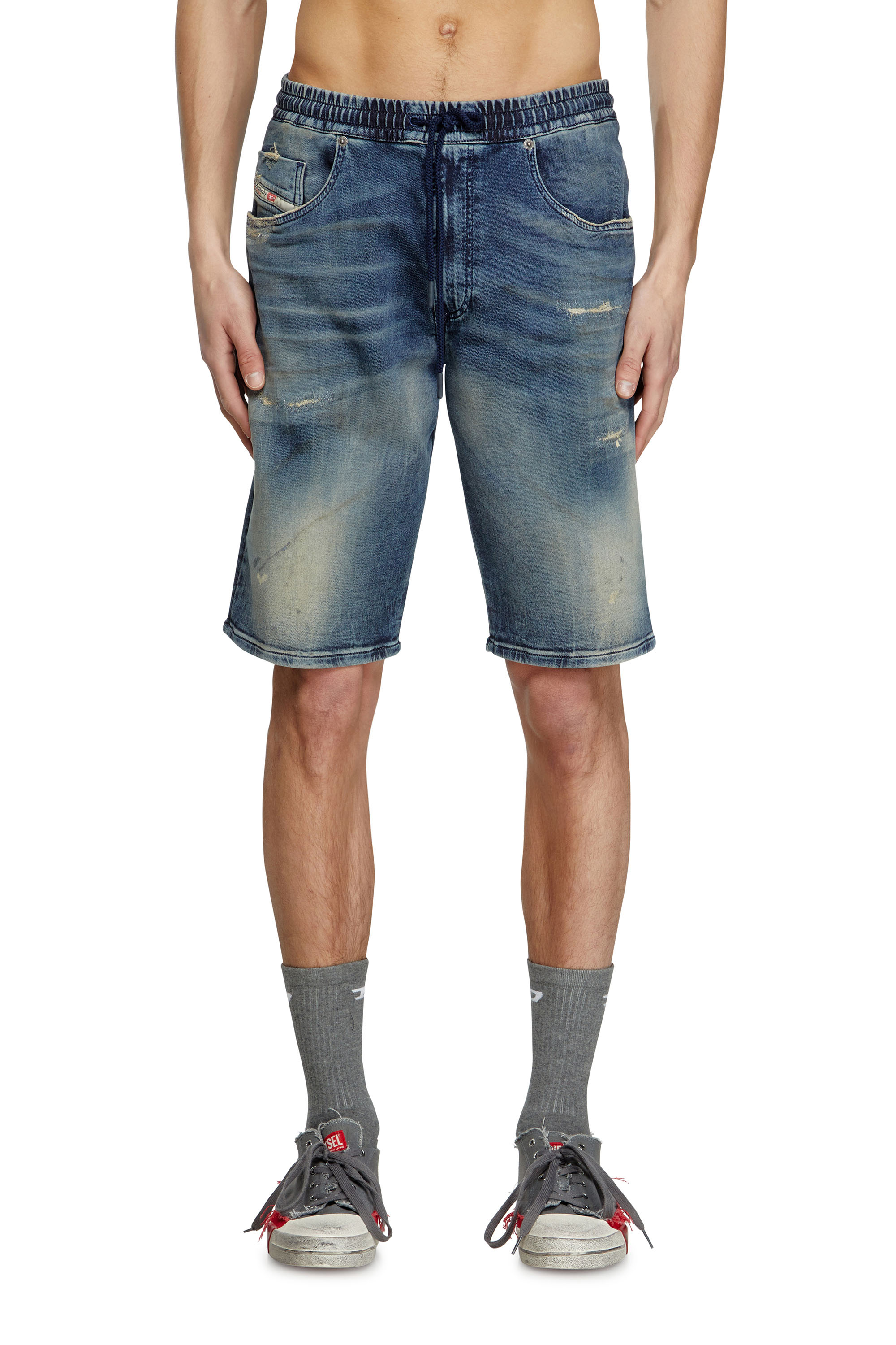 Diesel - Chino shorts in Jogg Jeans - Shorts - Man - Blue