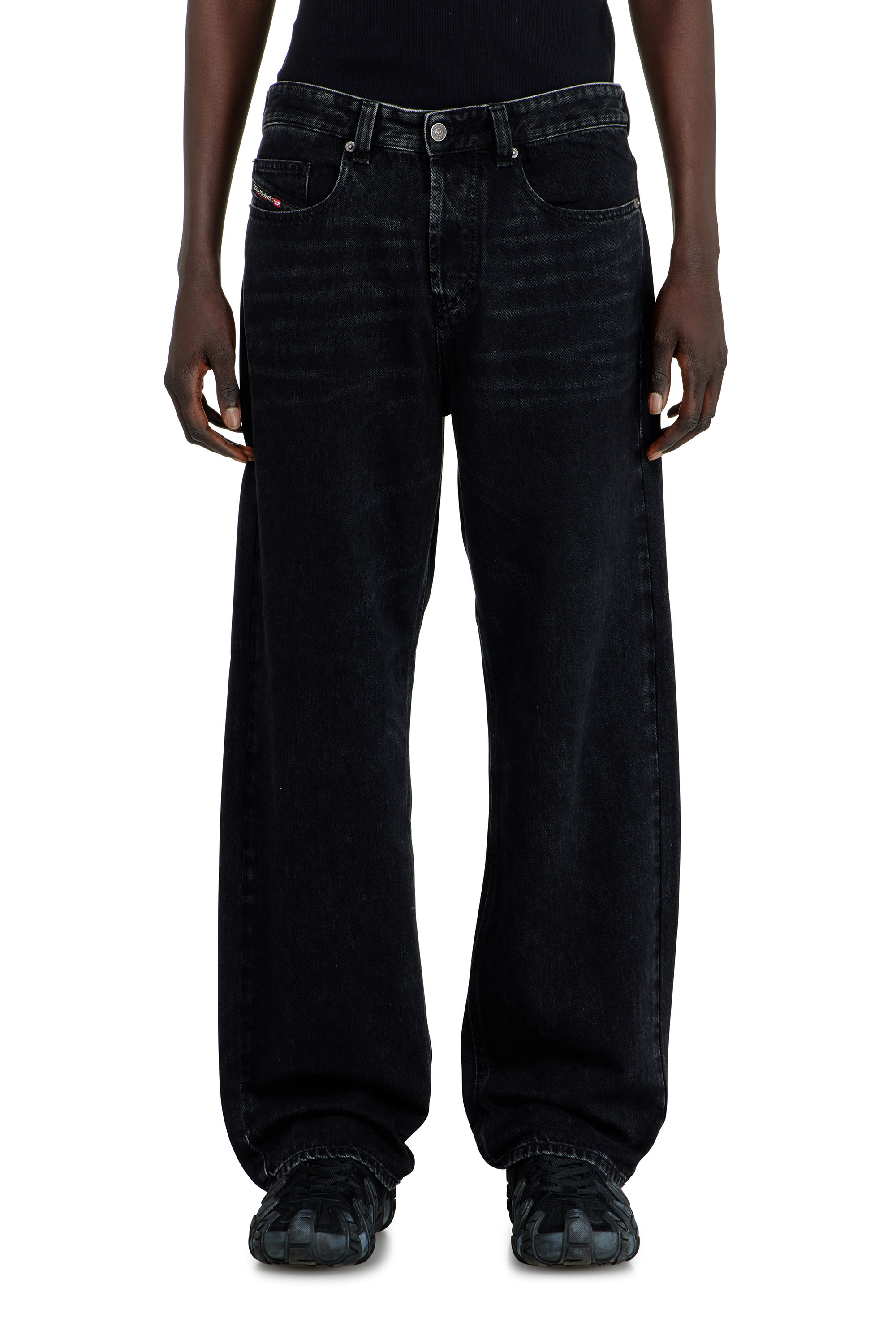 Diesel Men's Black - Relaxed Jeans Low Waist 2001 D-Macro - Jeans - Man Size 29