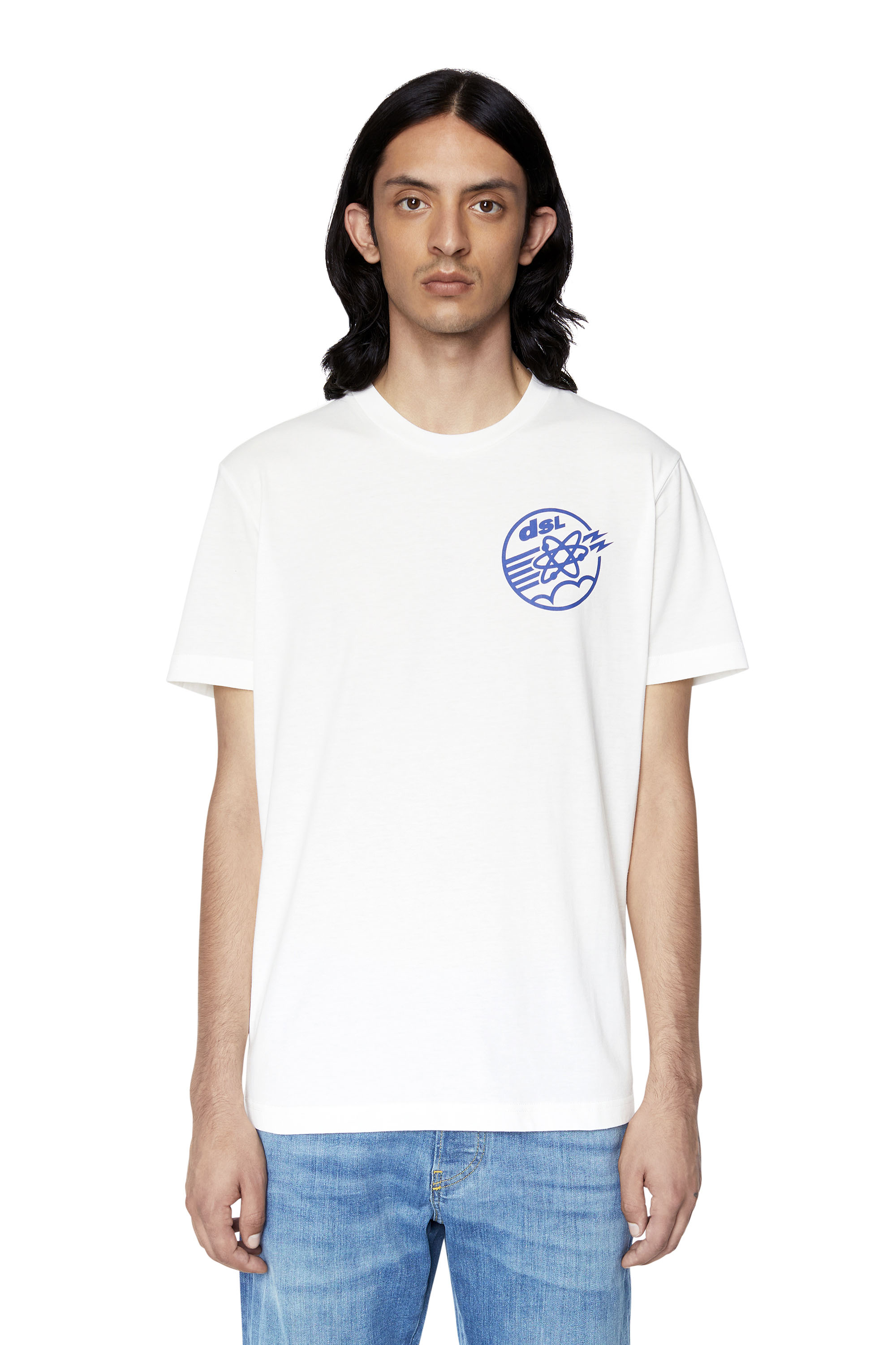Diesel - T-shirt con stampa Diesel Megahertz - T-Shirts - Uomo - Bianco