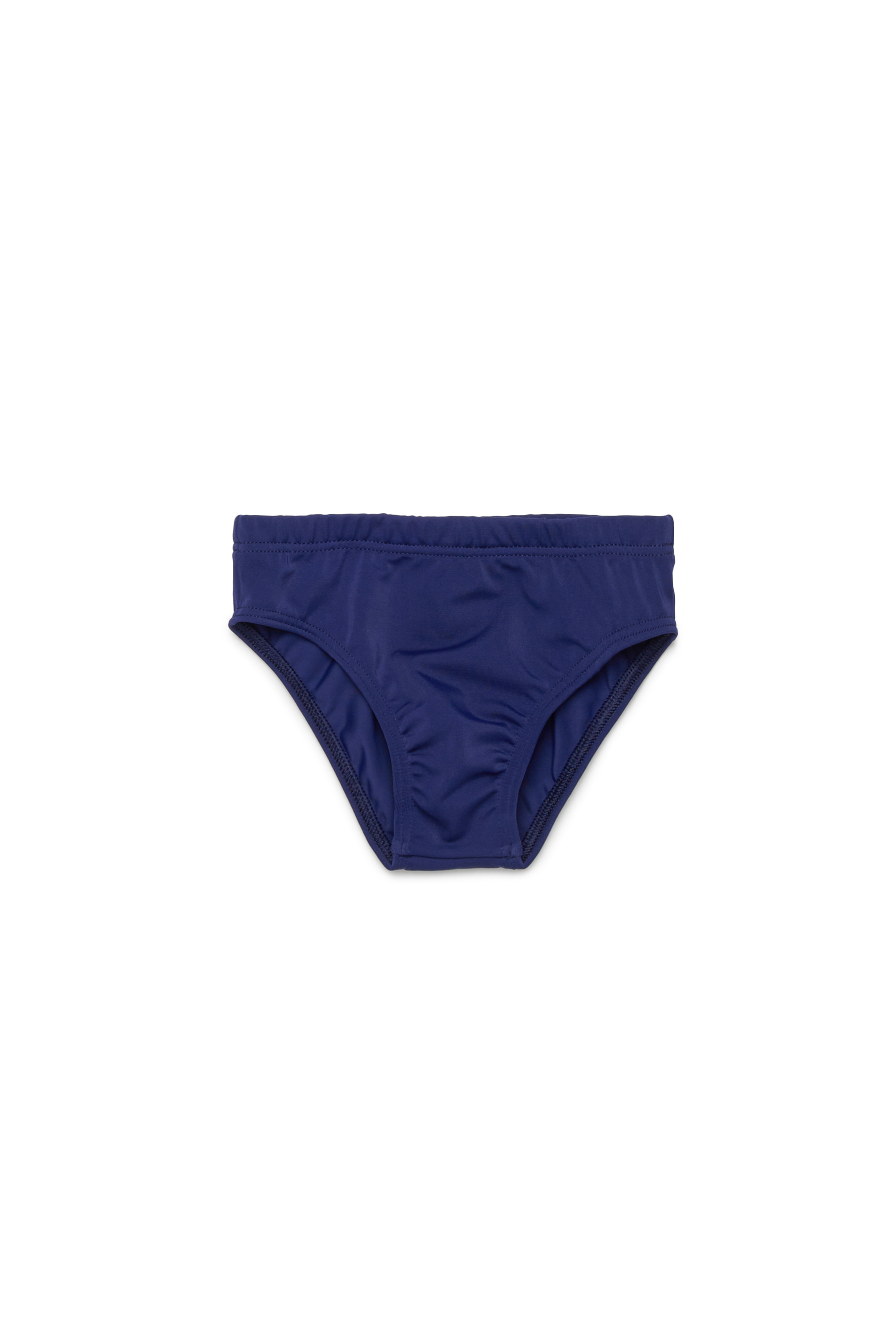 Diesel Boys Blue - Swim Briefs With Print - Beachwear - Man Size 18-24 Kids