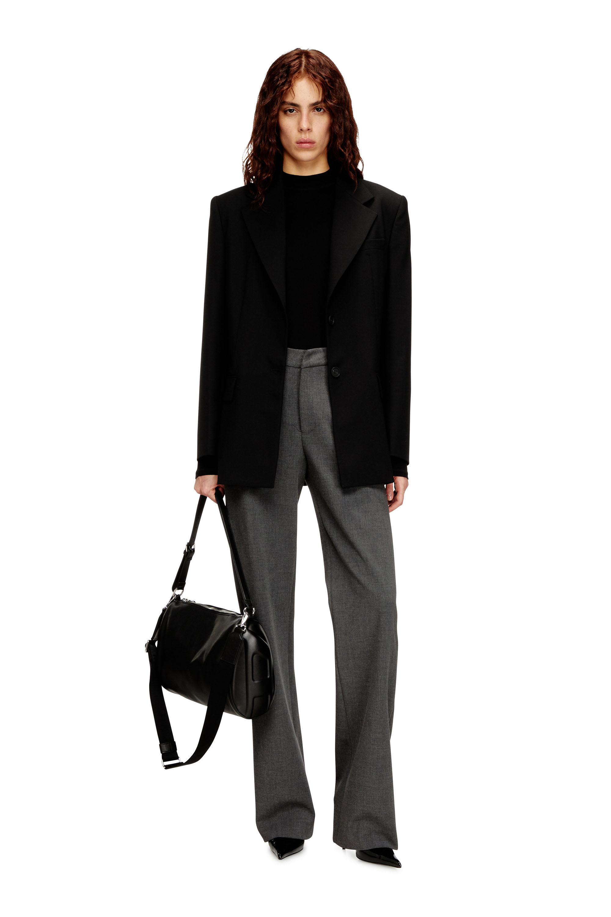 Diesel - G-KESS-R1, Woman's Blazer in wool blend in Black - 2