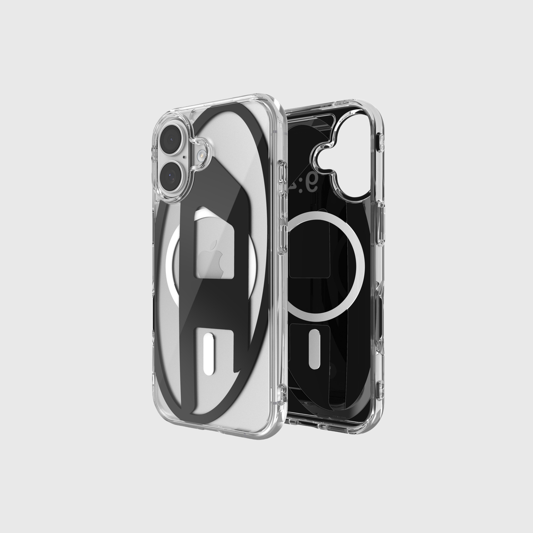 Diesel - Étui métallique Oval D avec Magsafe pour iPhone 17 - Coques - Mixte - Noir