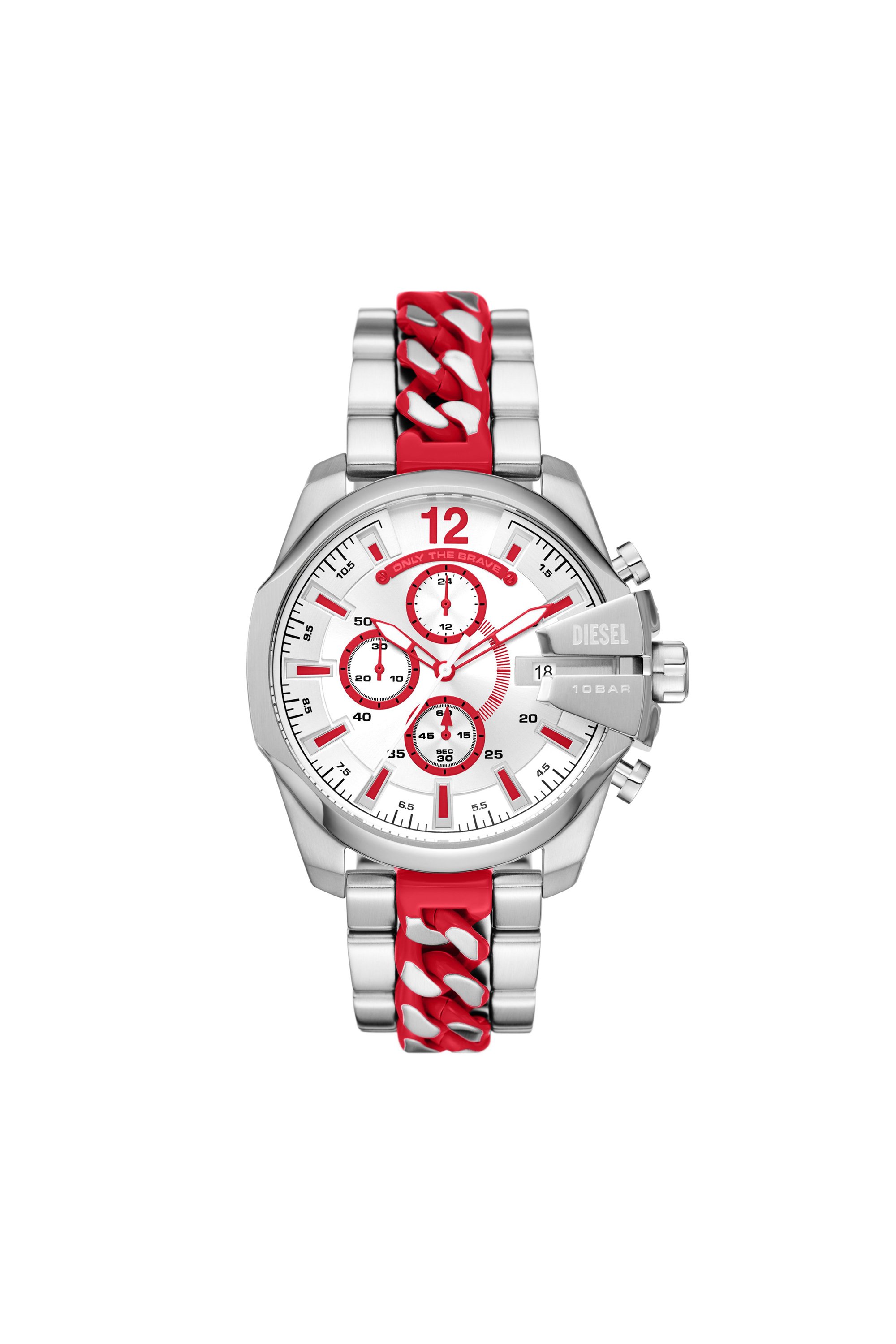 Diesel Limited Edition Baby Chief Stainless Steel Watch In Argento