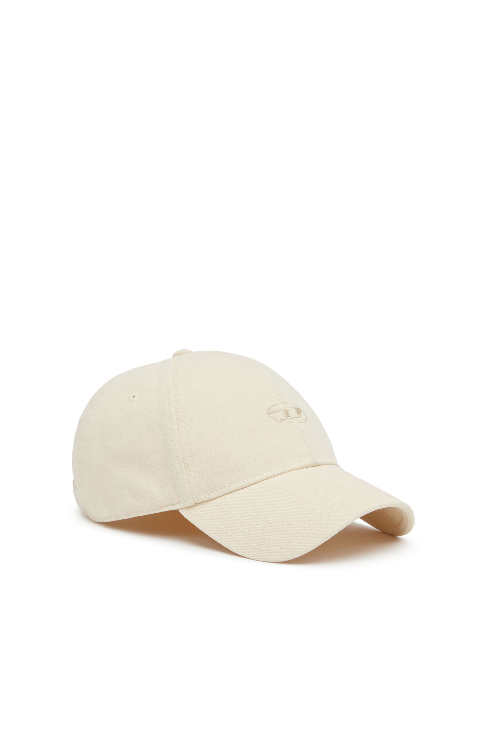 Shop Diesel Baseball Cap In Washed Cotton Twill In White