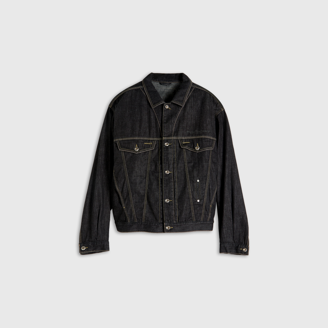 Diesel - Veste trucker en denim rinse - Vestes en denim - Mixte - Noir
