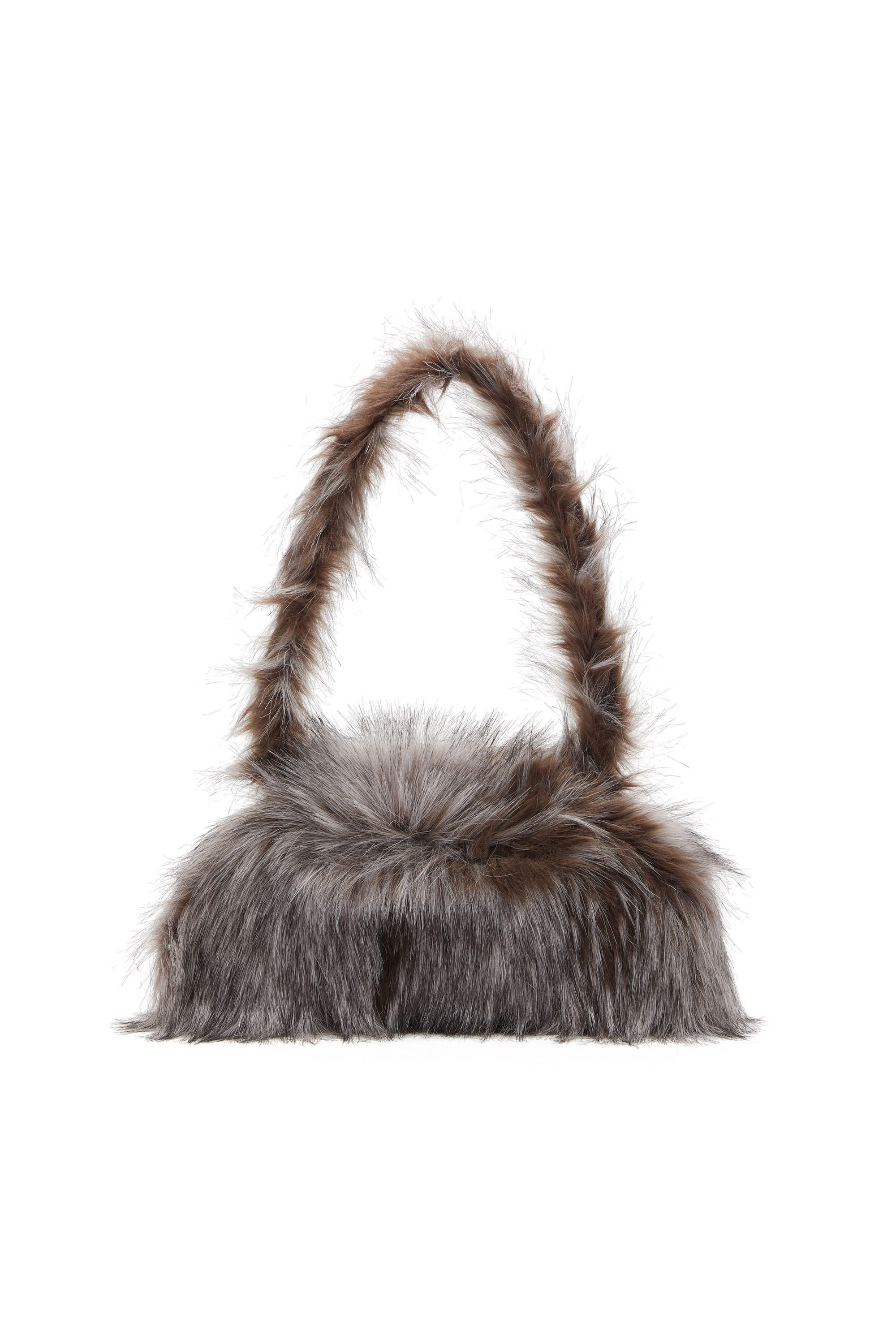 Diesel - PLAY CROSSBODY, Woman's Play-Fluffy crossbody bag in Grey - 3