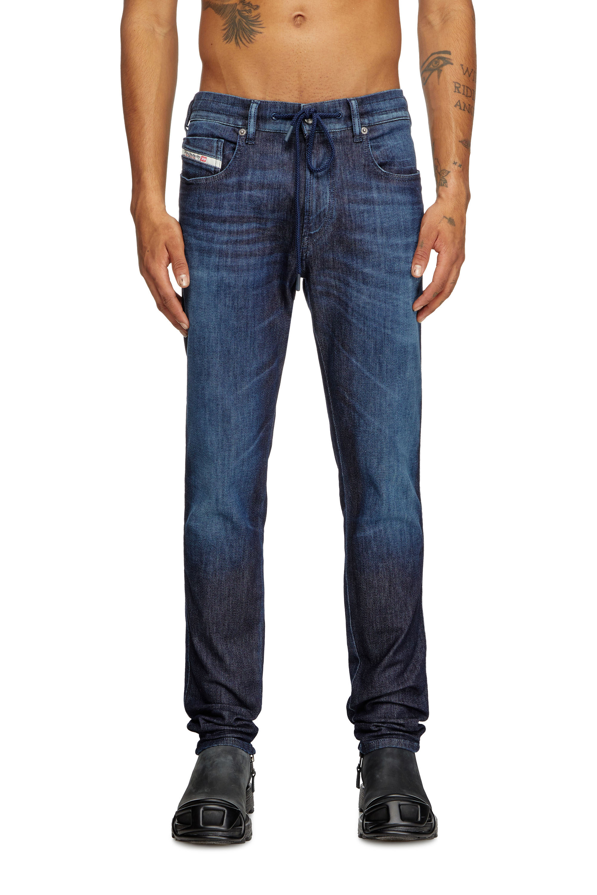 Diesel - Man's Slim 2062 D-Strukt Joggjeans® 09L11, Dark Blue - 1