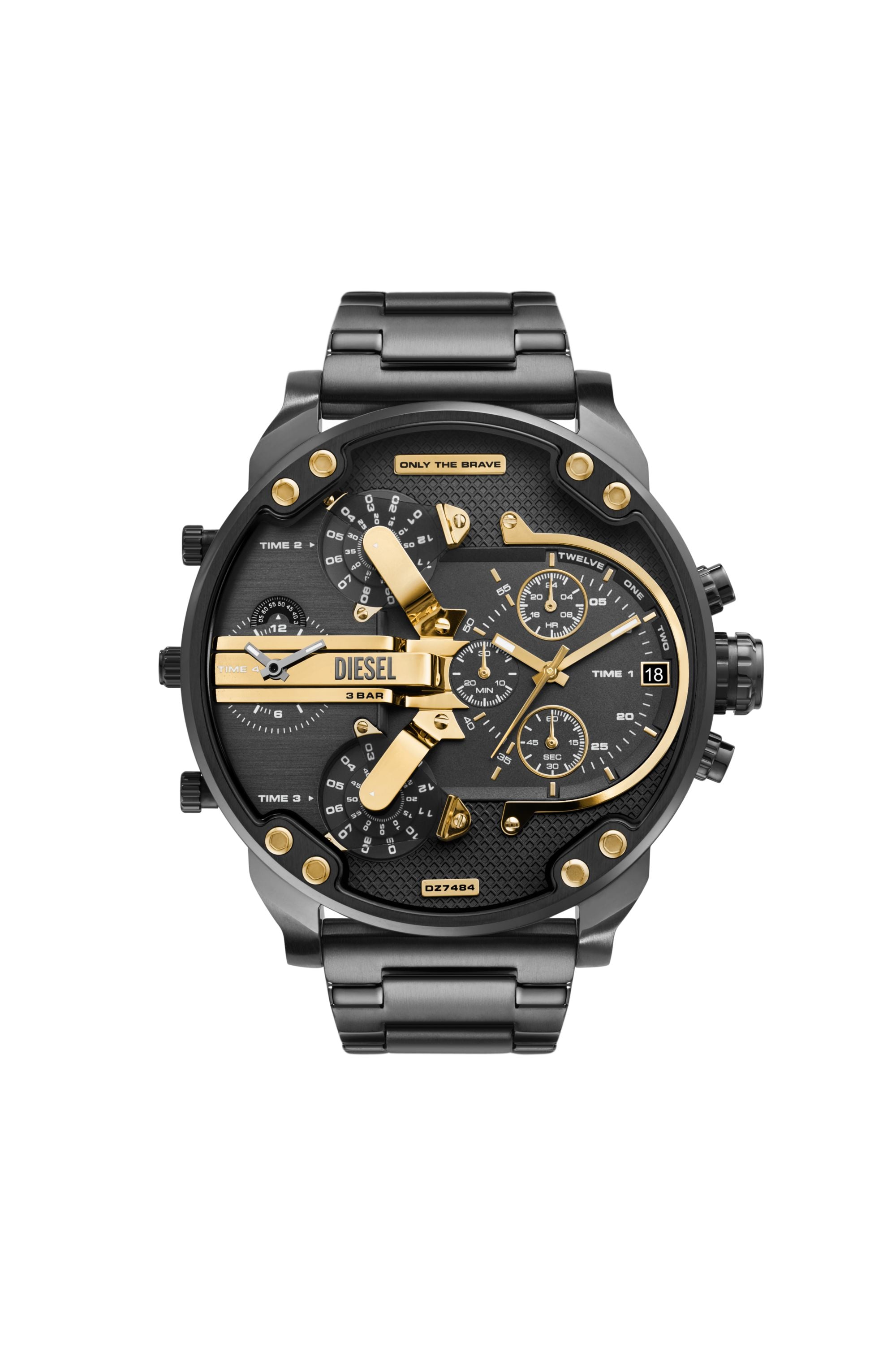 Diesel - Mr. Daddy Two-Tone Stainless Steel Watch - Timeframes - Man - Grey