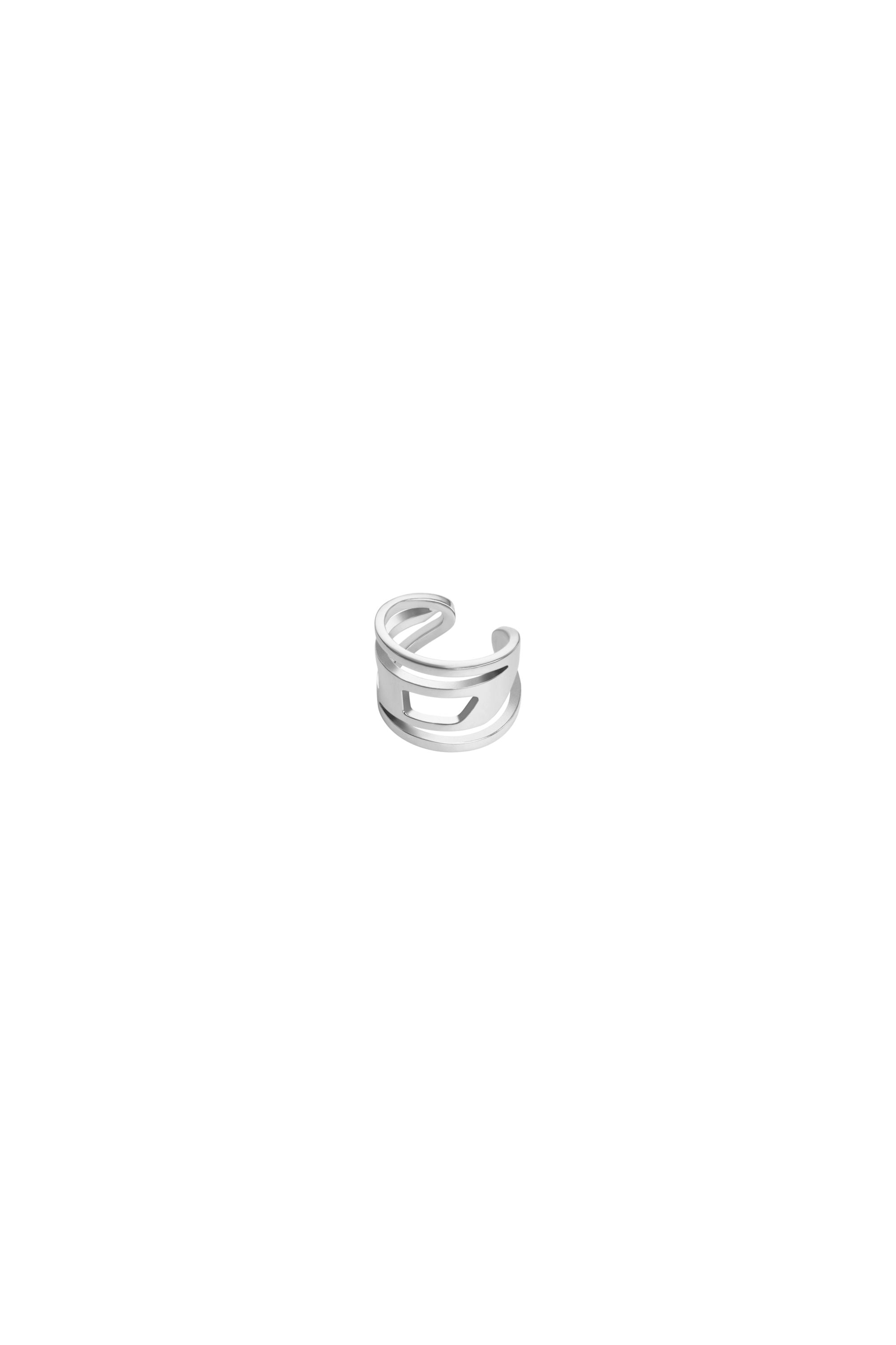 Diesel - Stainless Steel Ear Cuff - Ear Cuffs - Unisex - Silver